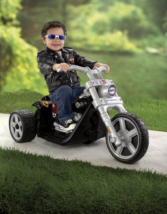 Power Wheels Harley Davidson Motorcycle Rocker Bike 6V Electric Ride-On | X0067