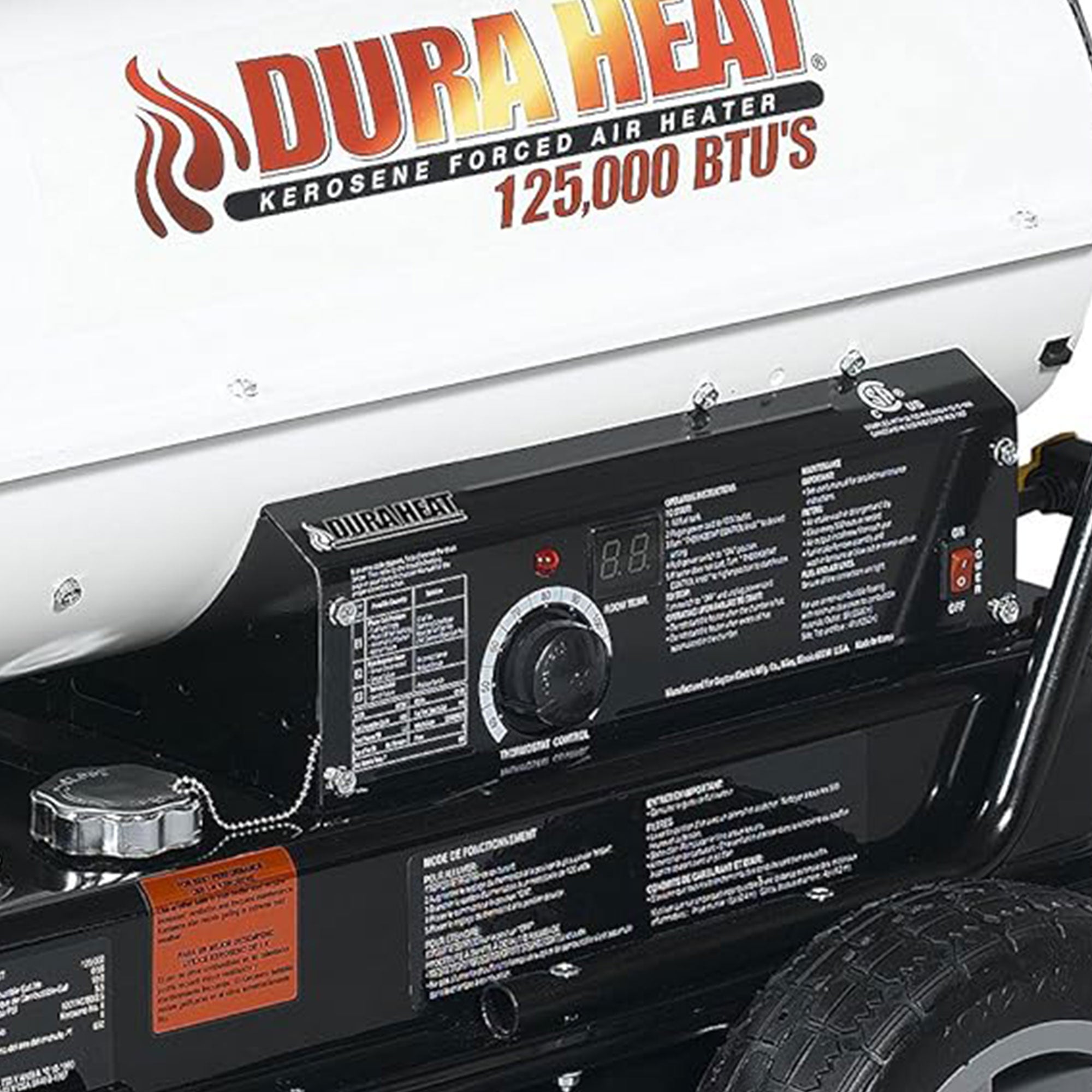 Dura Heat 2 Pack Kerosene Forced-Air Portable Heater w/Thermostat for 3200 Sq Ft - VMInnovations