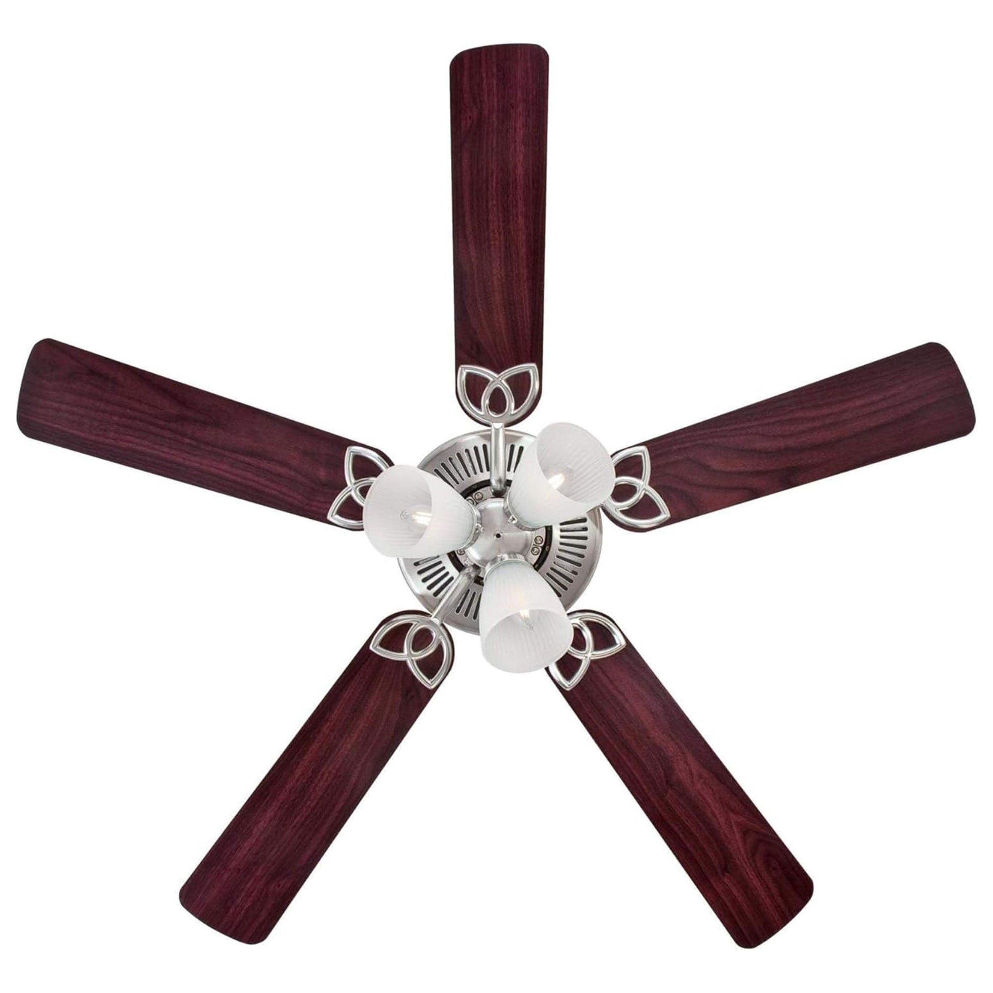 Westinghouse 2 Pack Vintage Ceiling Fan with Light Kit, 52 Inch, Brushed Nickel - VMInnovations