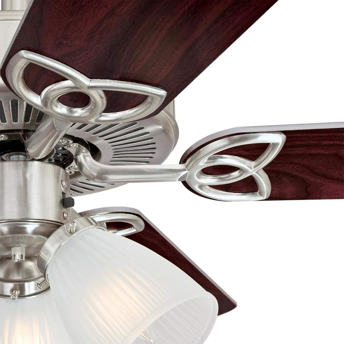 Westinghouse 2 Pack Vintage Ceiling Fan with Light Kit, 52 Inch, Brushed Nickel