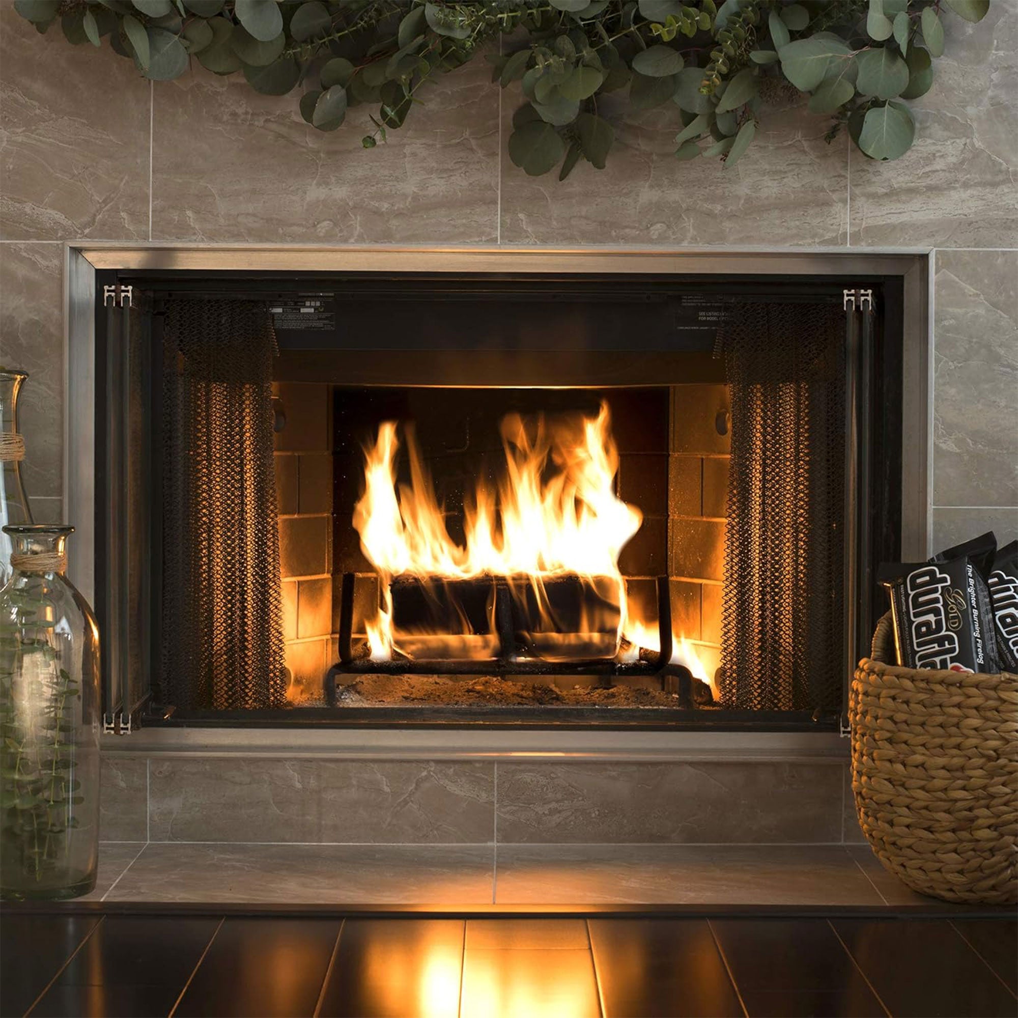 Duraflame Clean Burning Gold Firelogs 3 Hour Burn Flames, 6 Pack (Open Box) - VMInnovations