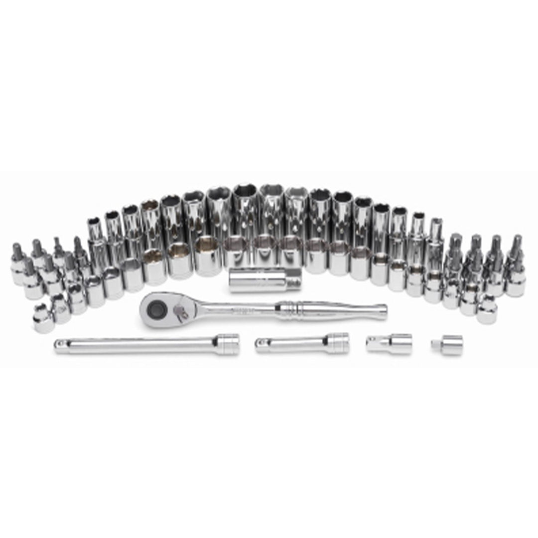 Master Mechanic 60 Piece Mechanics SAE Socket Tool Set, 3/8 Inch Drive Bits - VMInnovations
