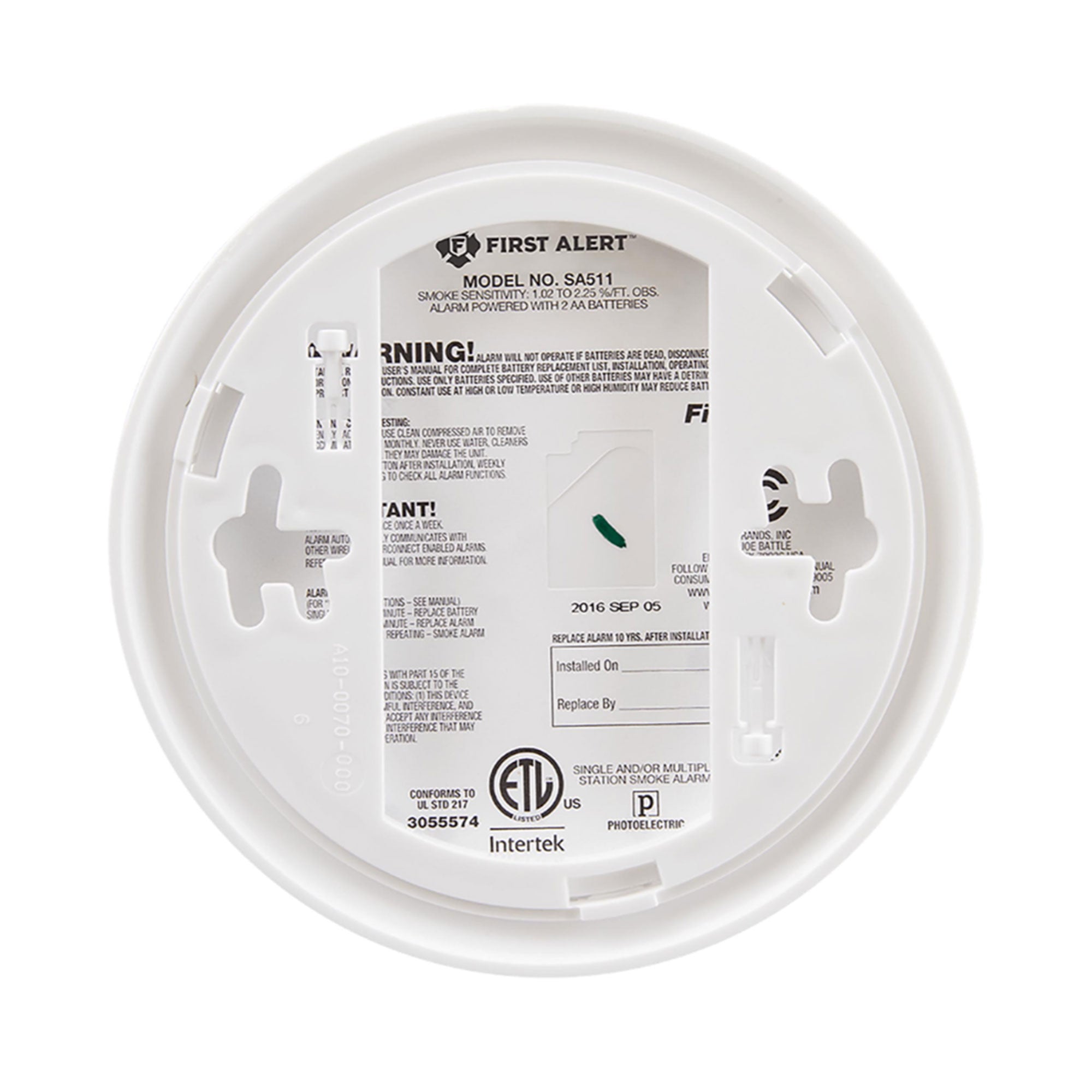 First Alert 2-Pack Smoke and Carbon Monoxide Detector with 120 Volt Battery