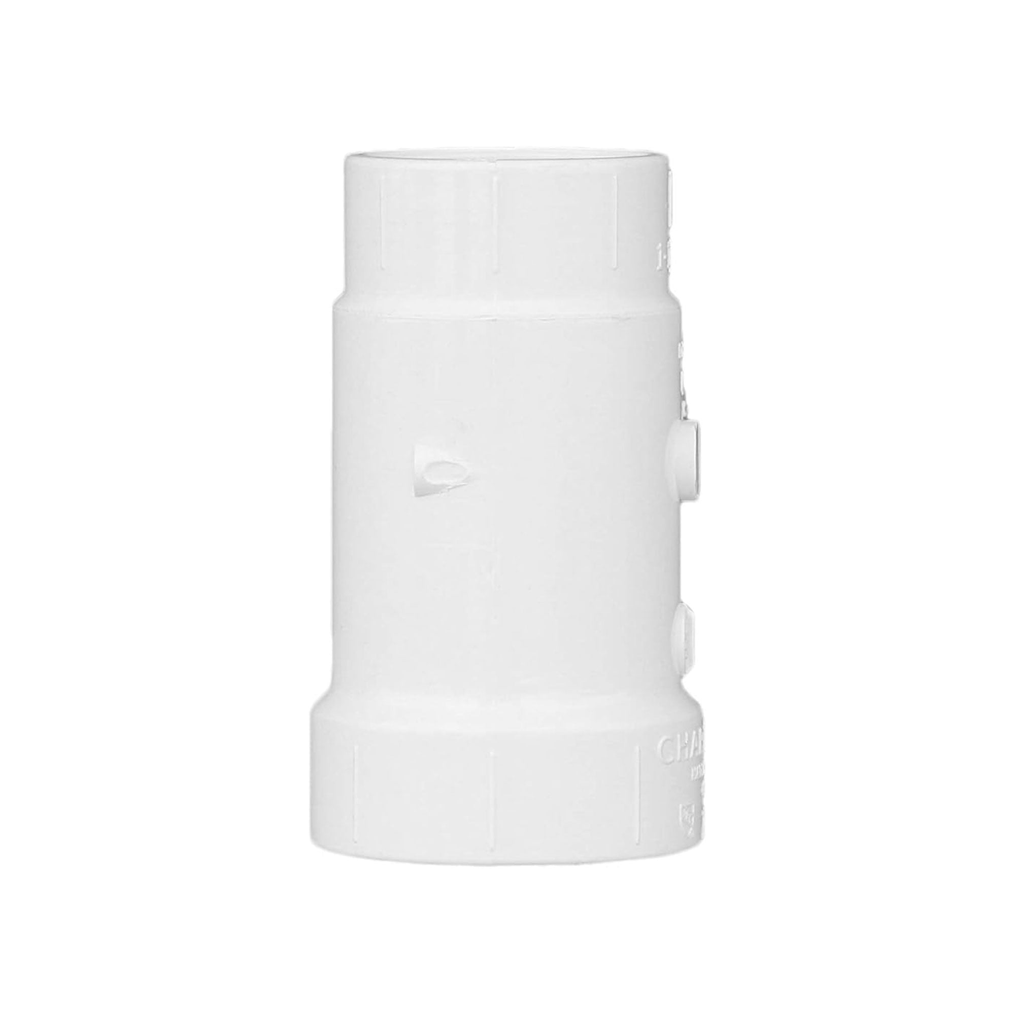 CHARLOTTE PIPE 40 DWV 6 Inch Non Pressure PVC Pipe Connector, White (Used)