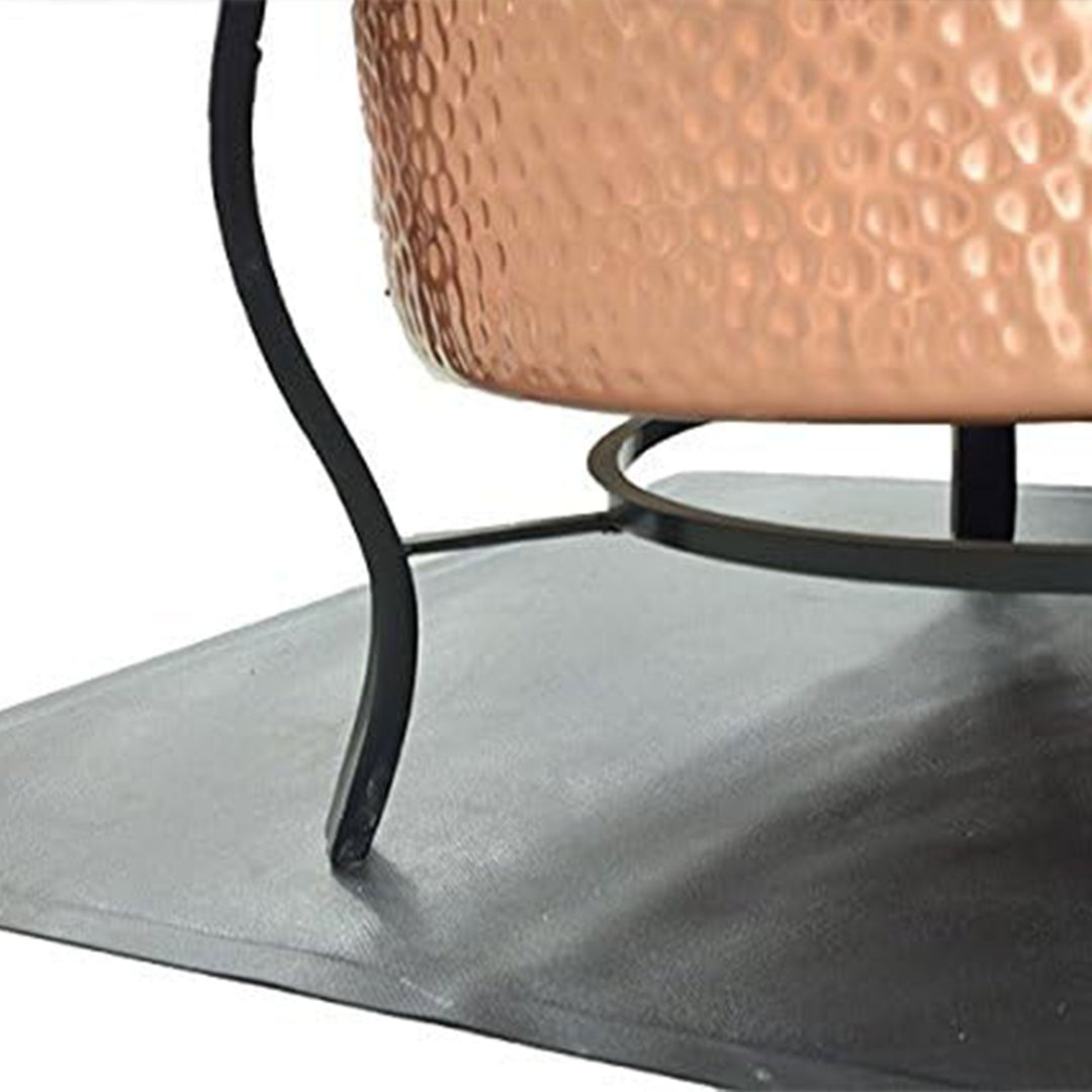 Diversitech Outdoor Gas Grill BBQ and Patio Fire Pit Mat, 48 x 30 Inches, Black - VMInnovations