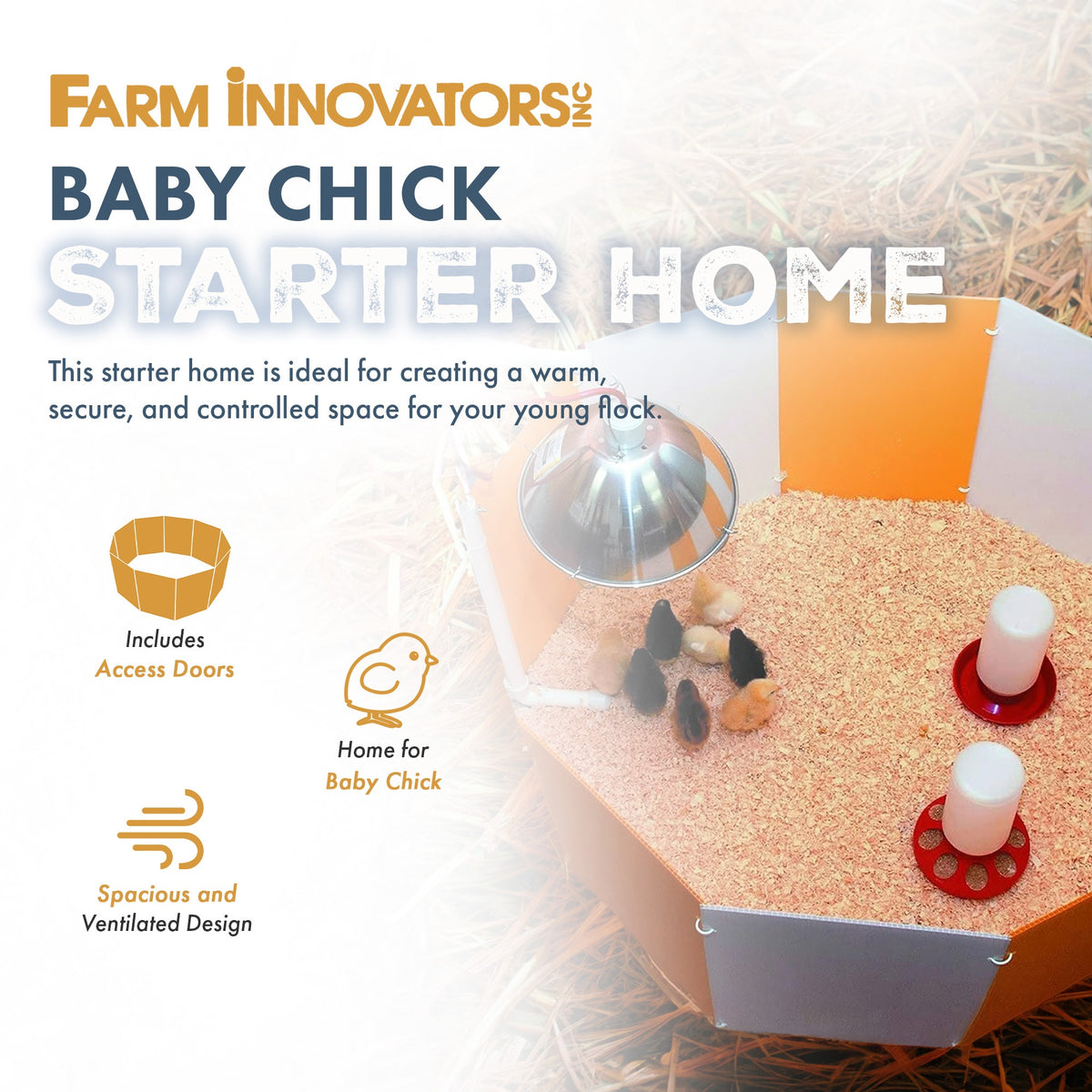 Farm Innovators Baby Chick Starter Home for Lawn (Open Box)