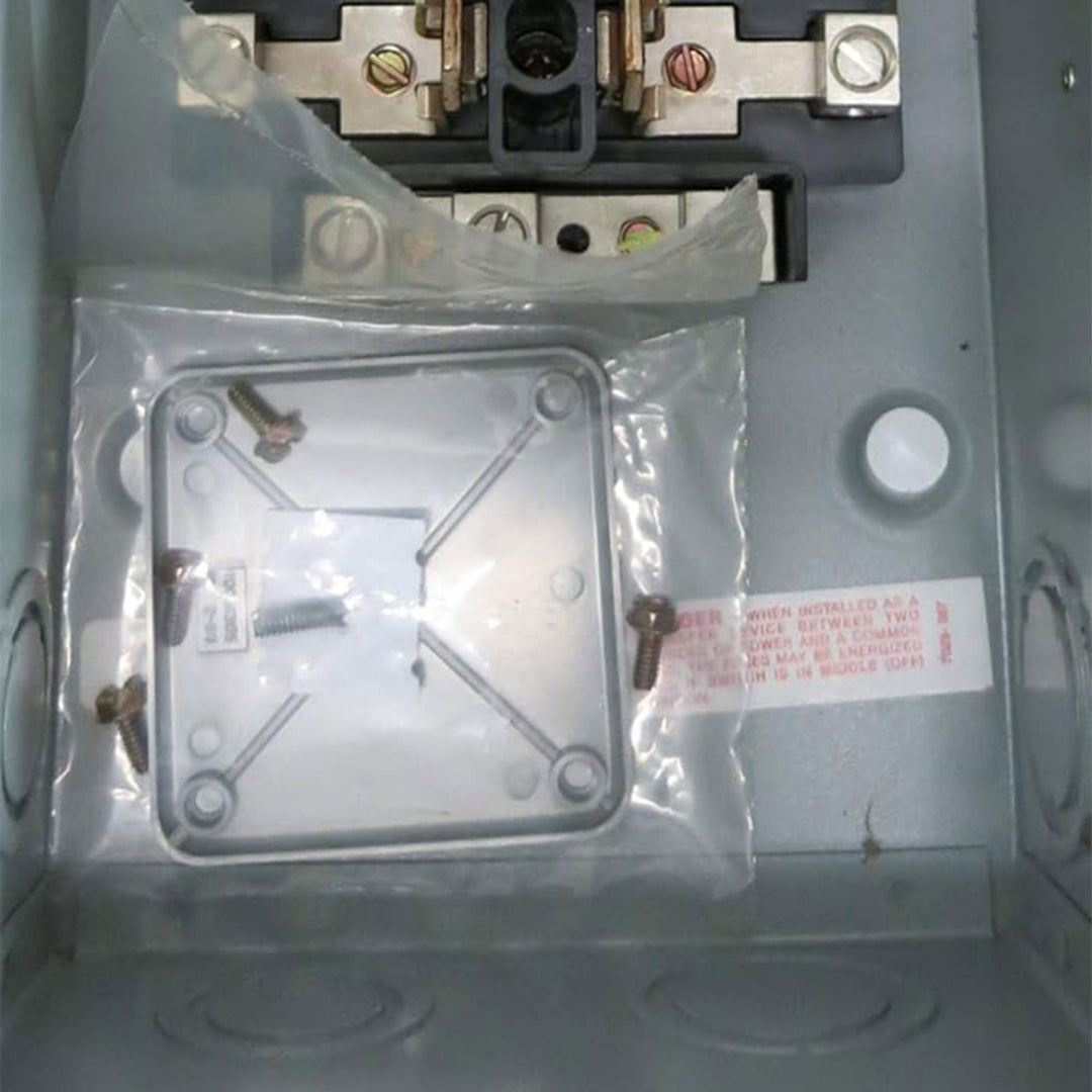 GE Outdoor Double Pole Double Throw Safety Switch, 100 Amp, Manual Disconnect - VMInnovations