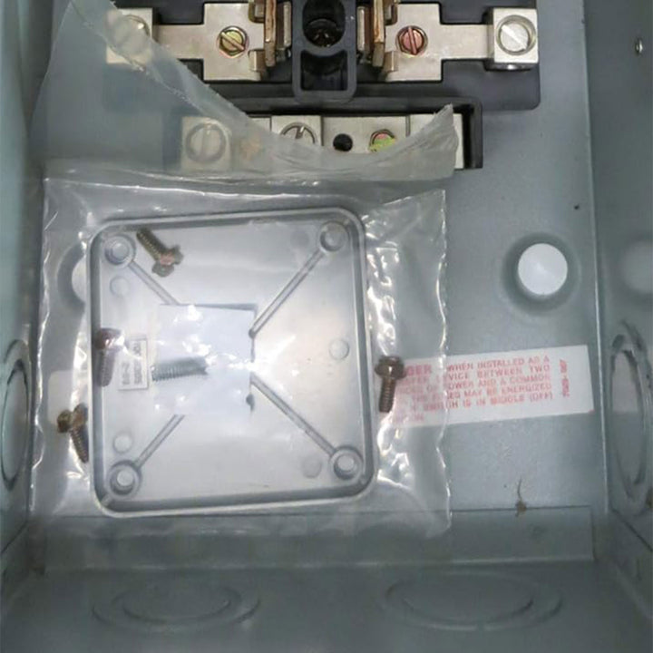 GE Outdoor Double Pole Double Throw Safety Switch, 100 Amp, Manual Disconnect - VMInnovations