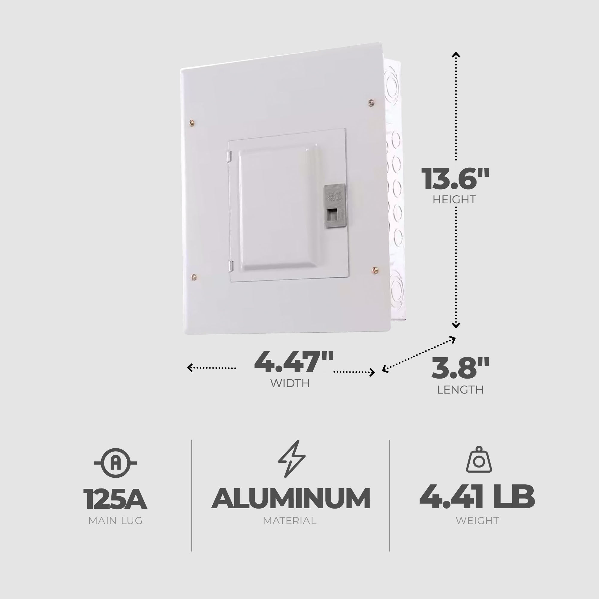 GE Energy Industrial Solutions Main Convertible Load Center Cover (Open Box) - VMInnovations