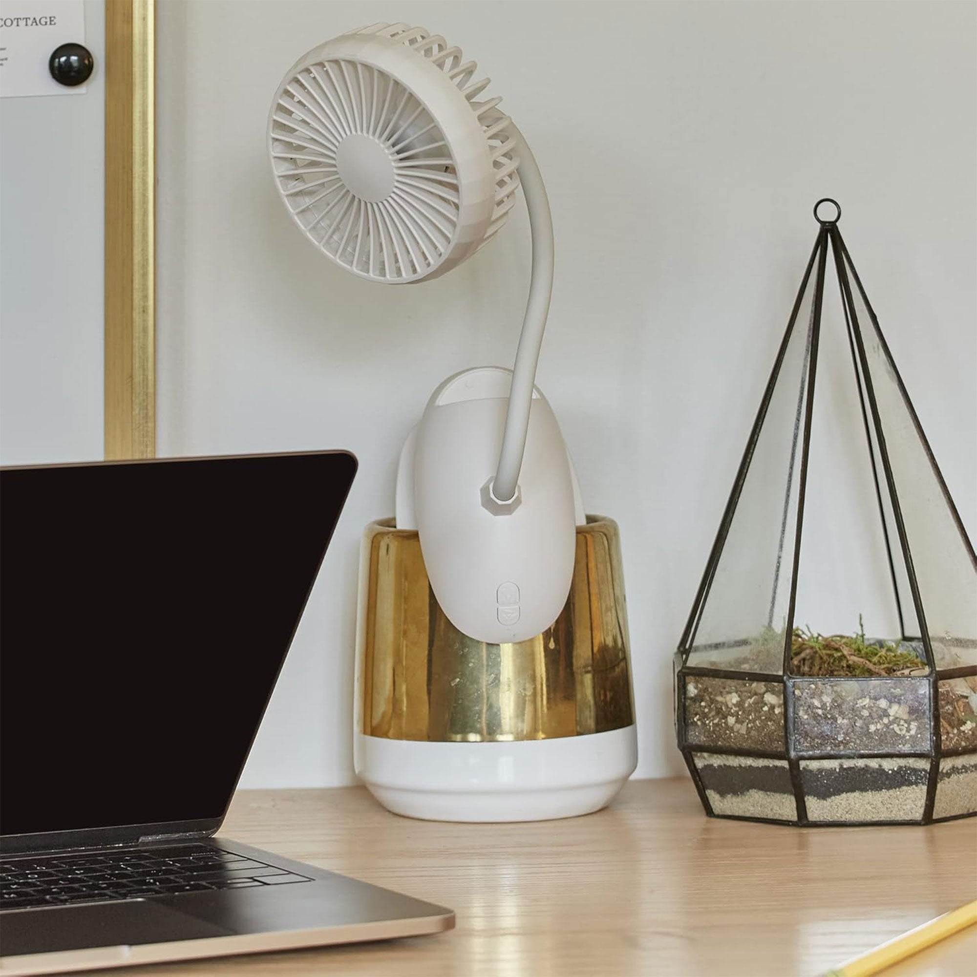 O2COOL 2 Pack Rechargeable Clip Fan, 4 Inch Blade, 3 Speeds, USB Charging Cable - VMInnovations