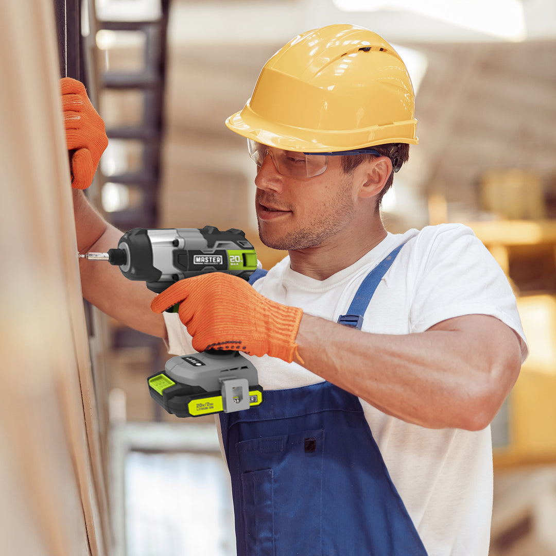 Master Mechanic 20V Compact Cordless Brushless Drill & Impact Driver 2 Tool Kit - VMInnovations