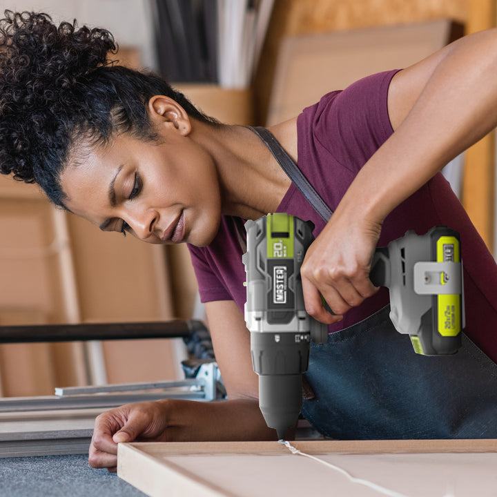 Master Mechanic 20V Compact Cordless Brushless Drill & Impact Driver 2 Tool Kit - VMInnovations