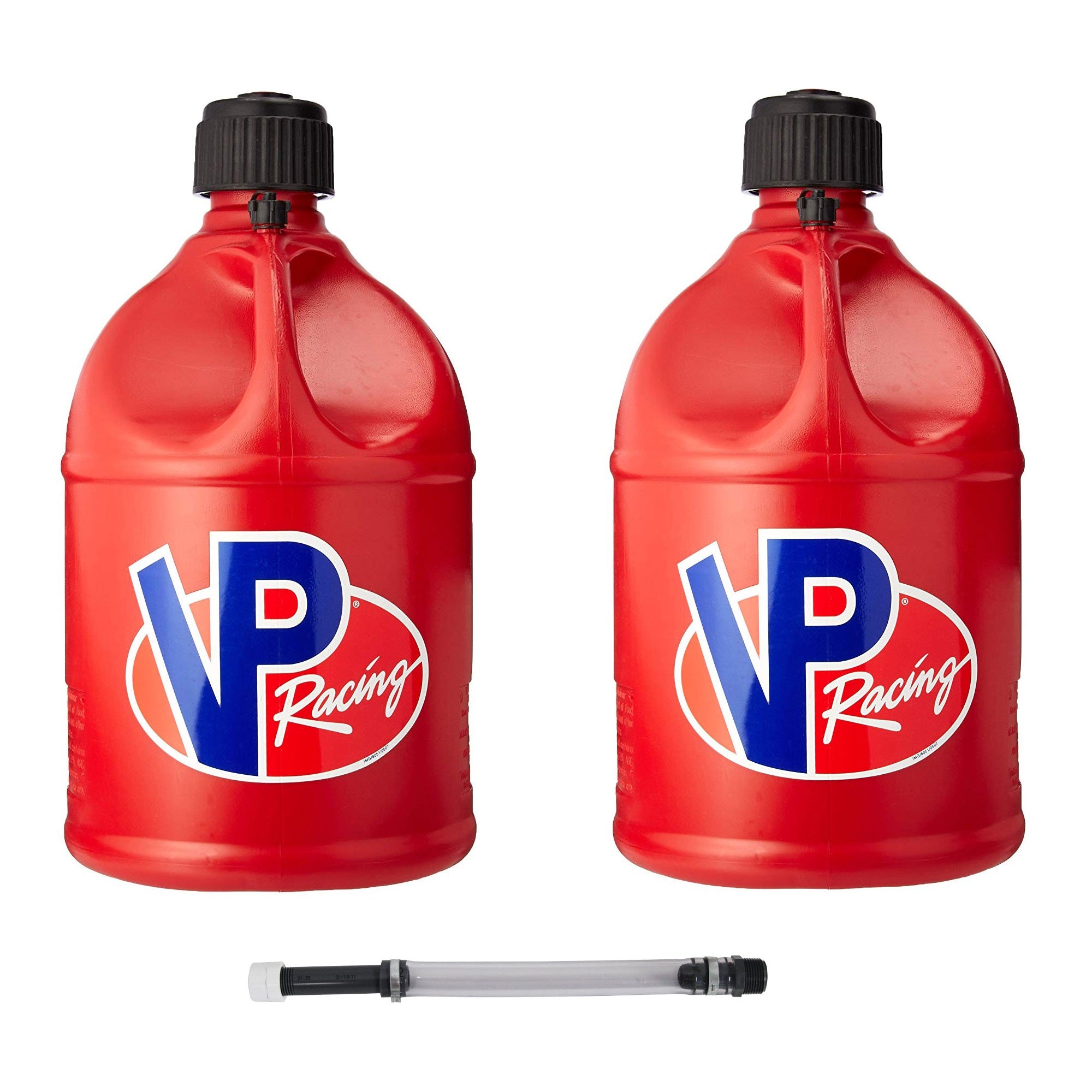 VP Racing Fuels 5.5 Gallon Utility Container Red w/ 14' Standard Hose (2 Pack)