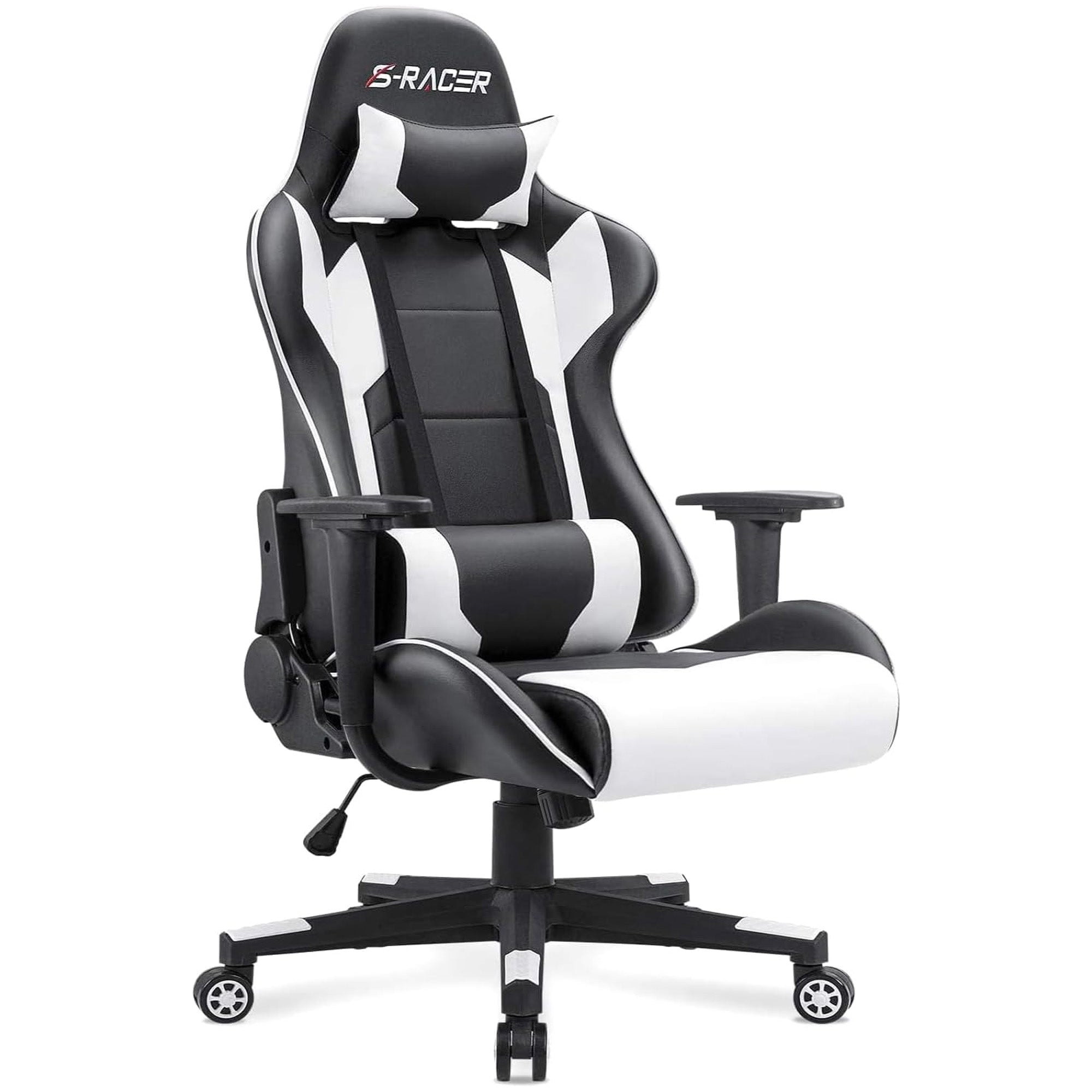 Homall Gaming Chair, High Back Leather Swivel Seat w/Lumbar Support (Open Box)