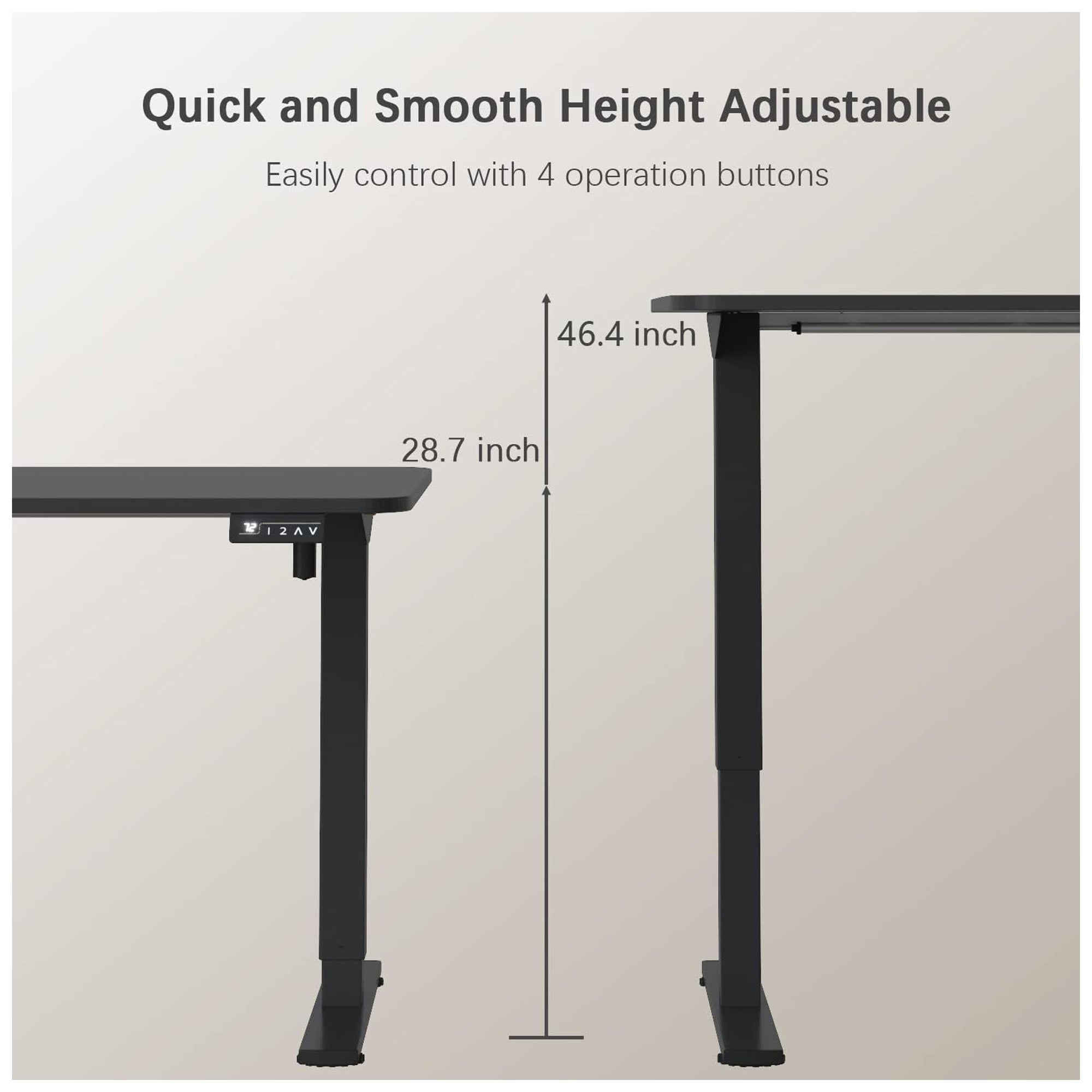Furmax 55" x 24" Electric Adjustable Standing Desk for Home Office (Open Box) - VMInnovations