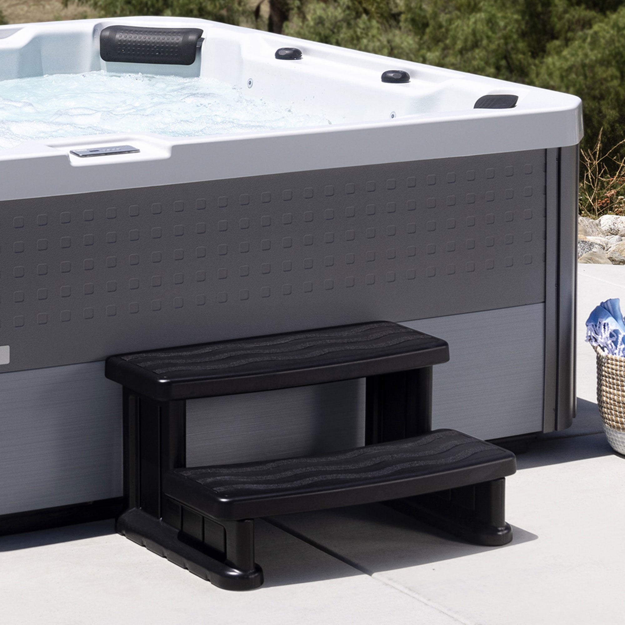 Lifesmart Hot Tub Spa Side Step for Square and Round Hot Tubs, 31"x16"(Open Box) - VMInnovations