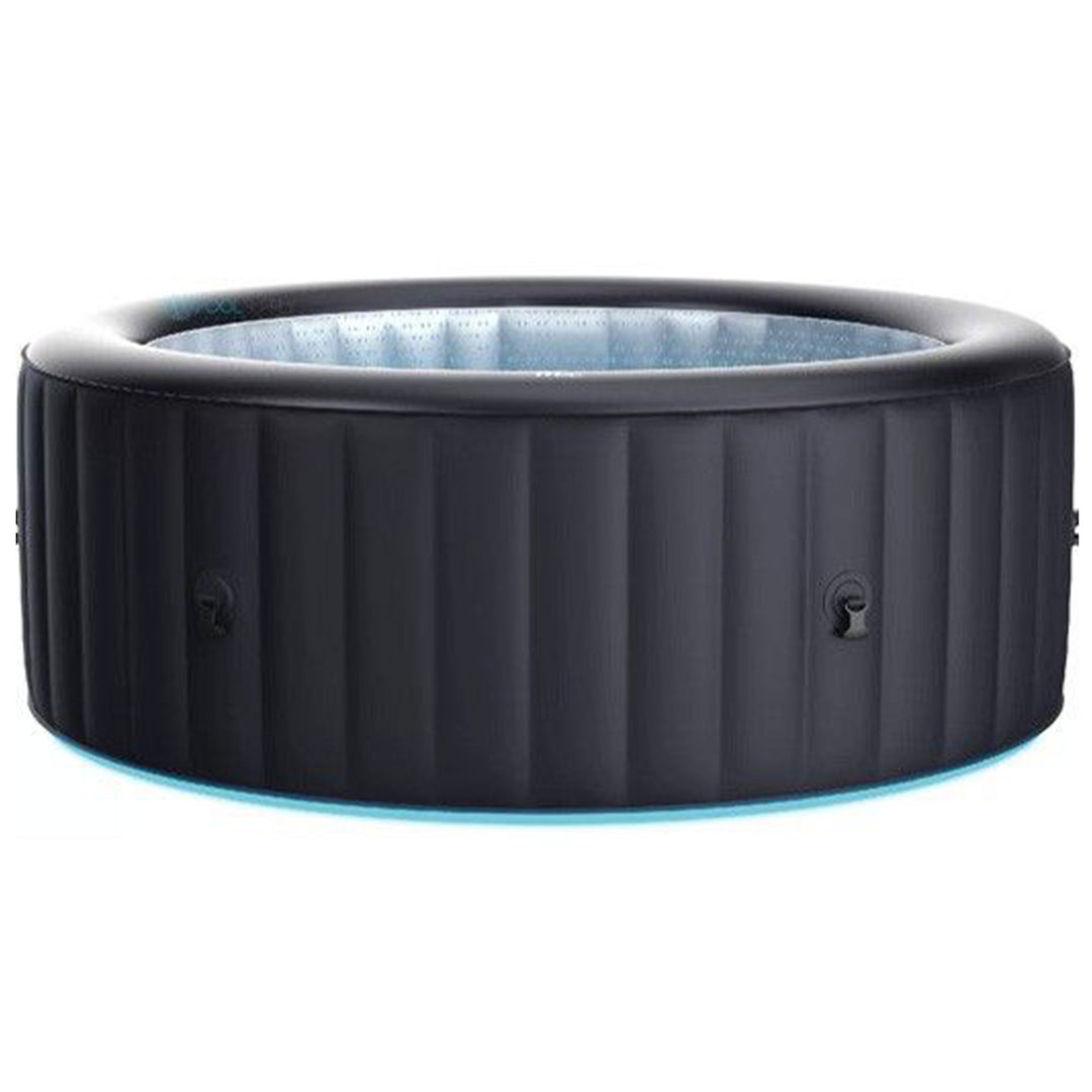 MSpa Round Inflatable Bubble Spa, 4 to 6 Person Hot Tub with LED Lights, Aurora - VMInnovations
