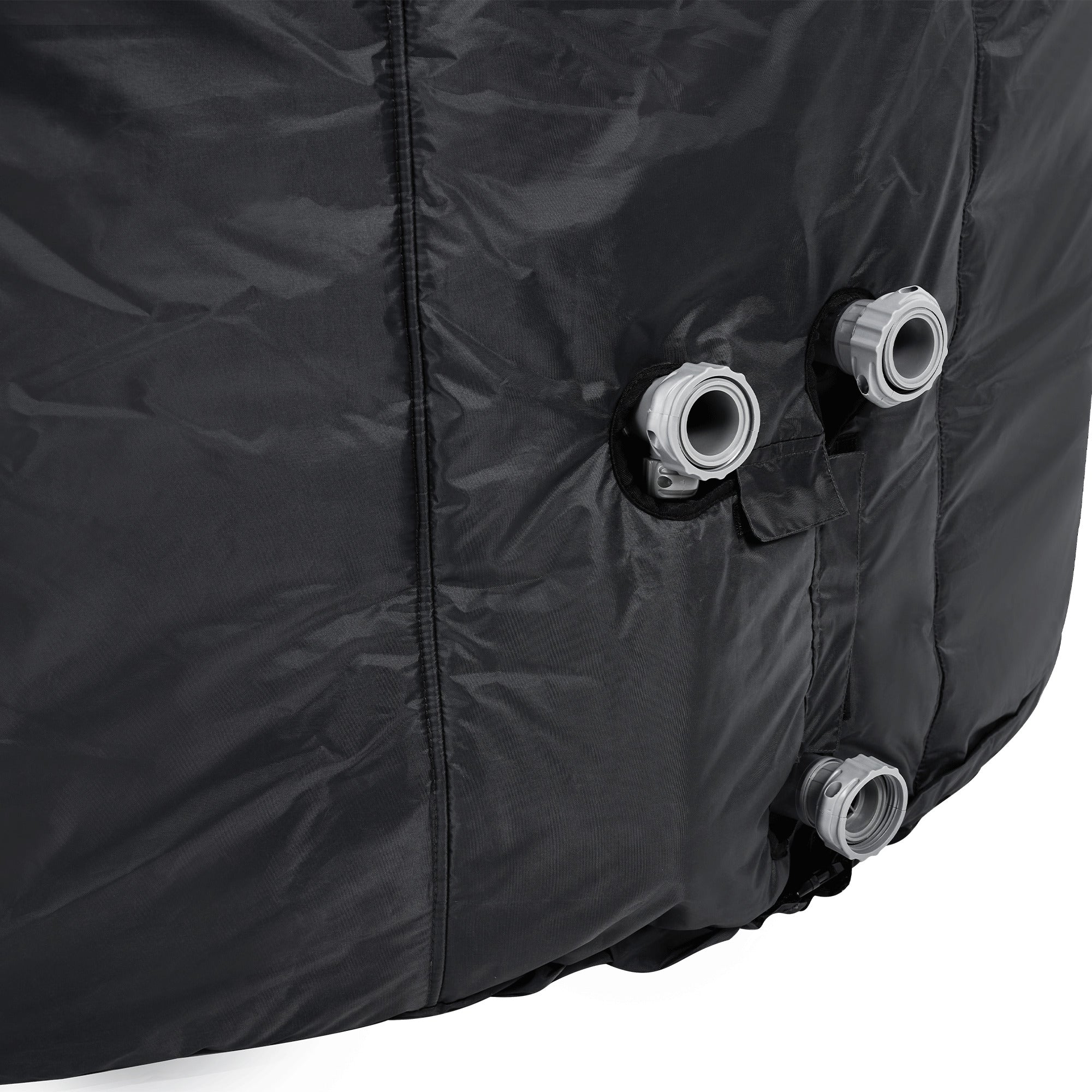 MSpa Round Thermal Cover with Snug Fit for Outdoor Mono and Duet Spas, Grey - VMInnovations