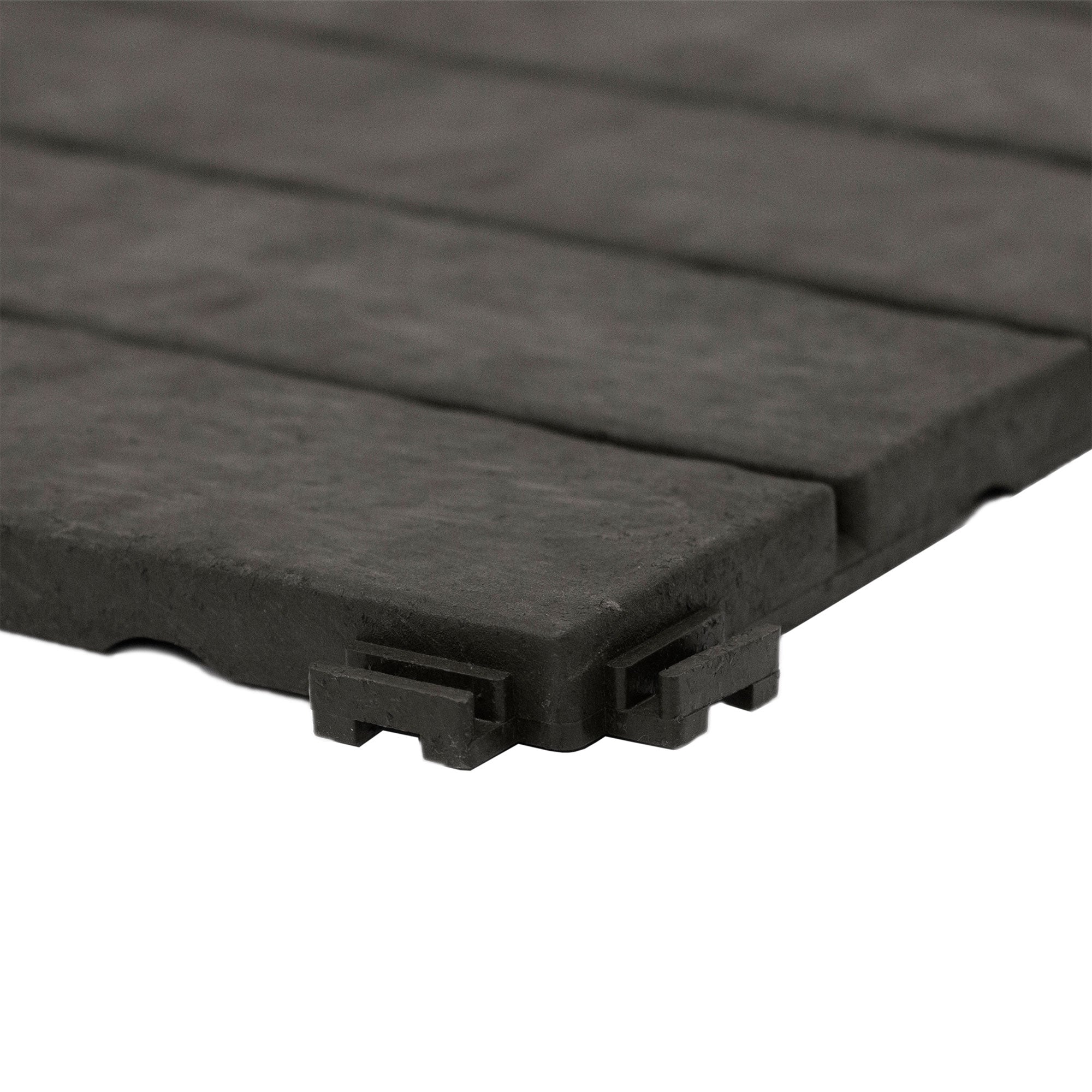 EcoTrend 12"x12" Interlocking Balcony Deck Tiles, 24pk, Slate Black (Open Box)