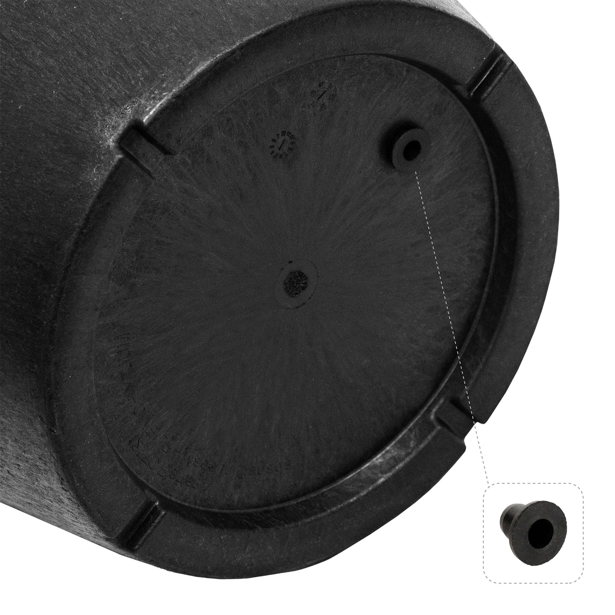 Tierra Verde 2 Pack Baritone Planter, Self Watering Pot, 18"W x 16"H, Black - VMInnovations