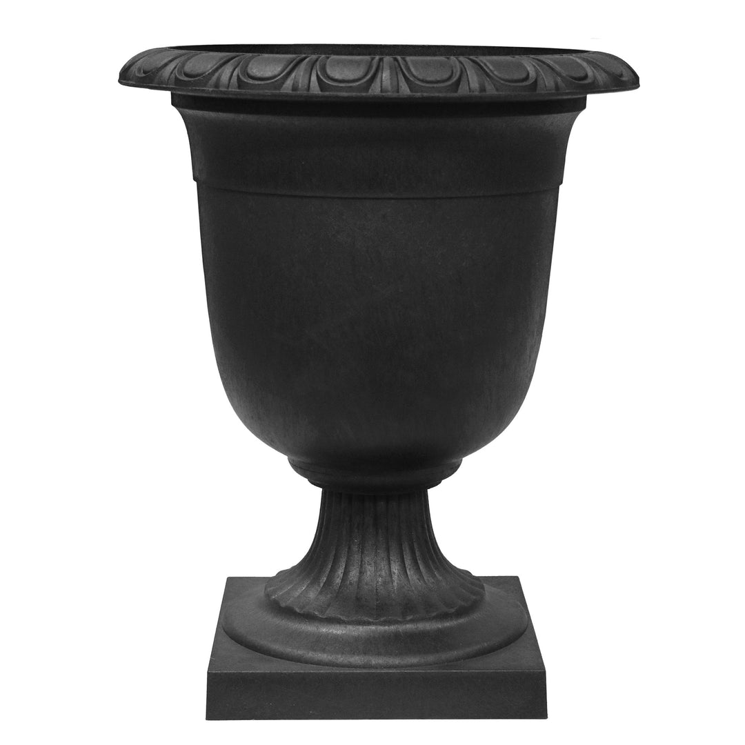 Tierra Verde Self-Watering Indoor Outdoor Urn Planter, Crescendo, 19"W x 23"H - VMInnovations
