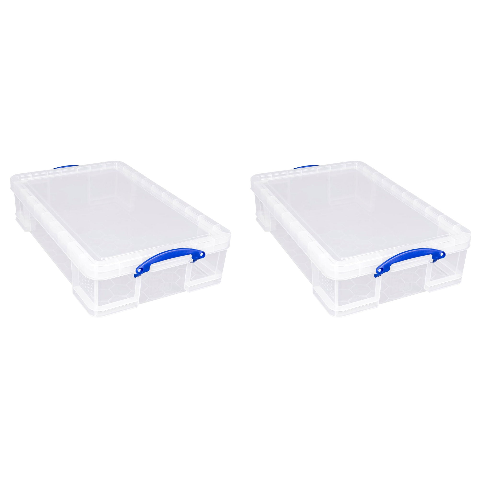 Really Useful Box 33L Storage Container w/Snap Lid & Clip Lock Handle, 2 Pack - VMInnovations