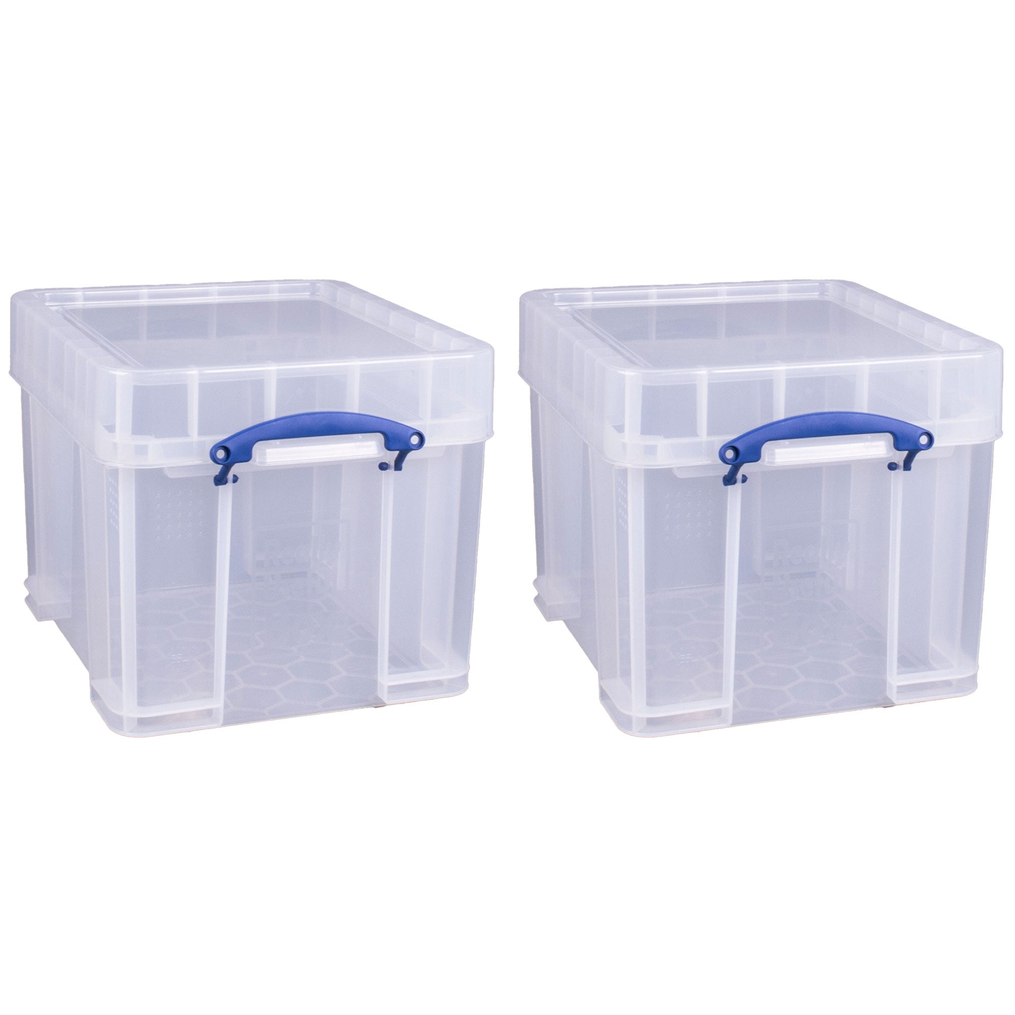 Really Useful Box 35L Storage Container with Snap Lid & Clip Lock Handle, 2 Pack - VMInnovations