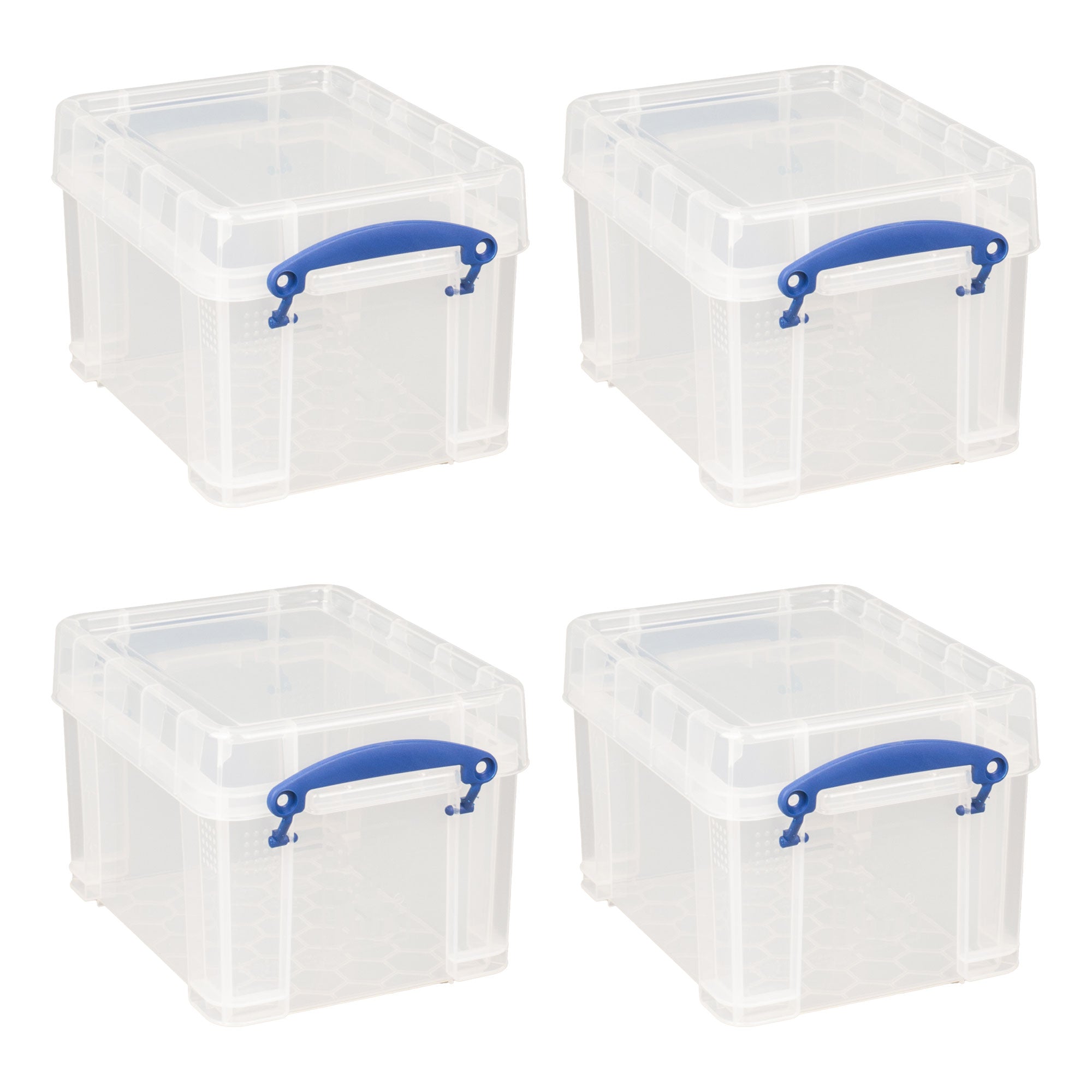 Really Useful Box 3 Liter Snap Lid Storage Bin for Music Storage, 8 Pack, Clear - VMInnovations