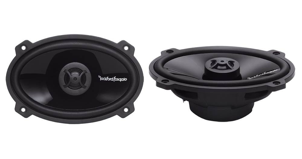 2) ROCKFORD FOSGATE 4x6" 140W 2-Way Full Range PUNCH Car Speakers (Open Box)