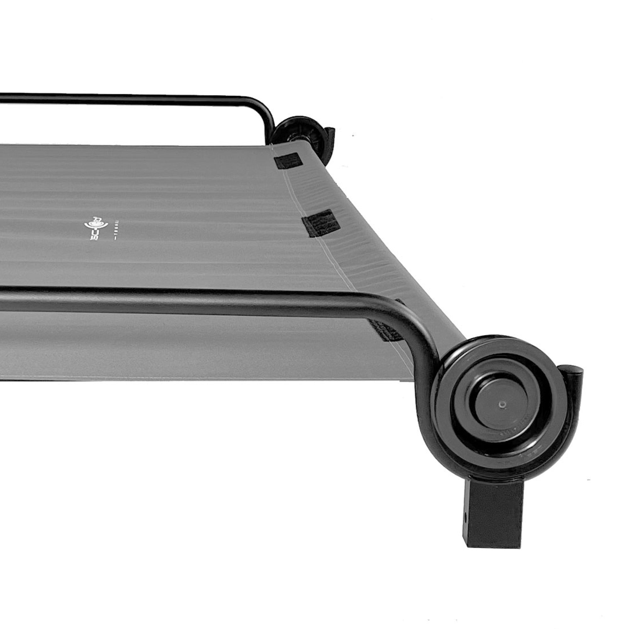 Disc-O-Bed Trundle Cot for XL/2XL Bunk Systems, Foldable and Adjustable, Grey - VMInnovations