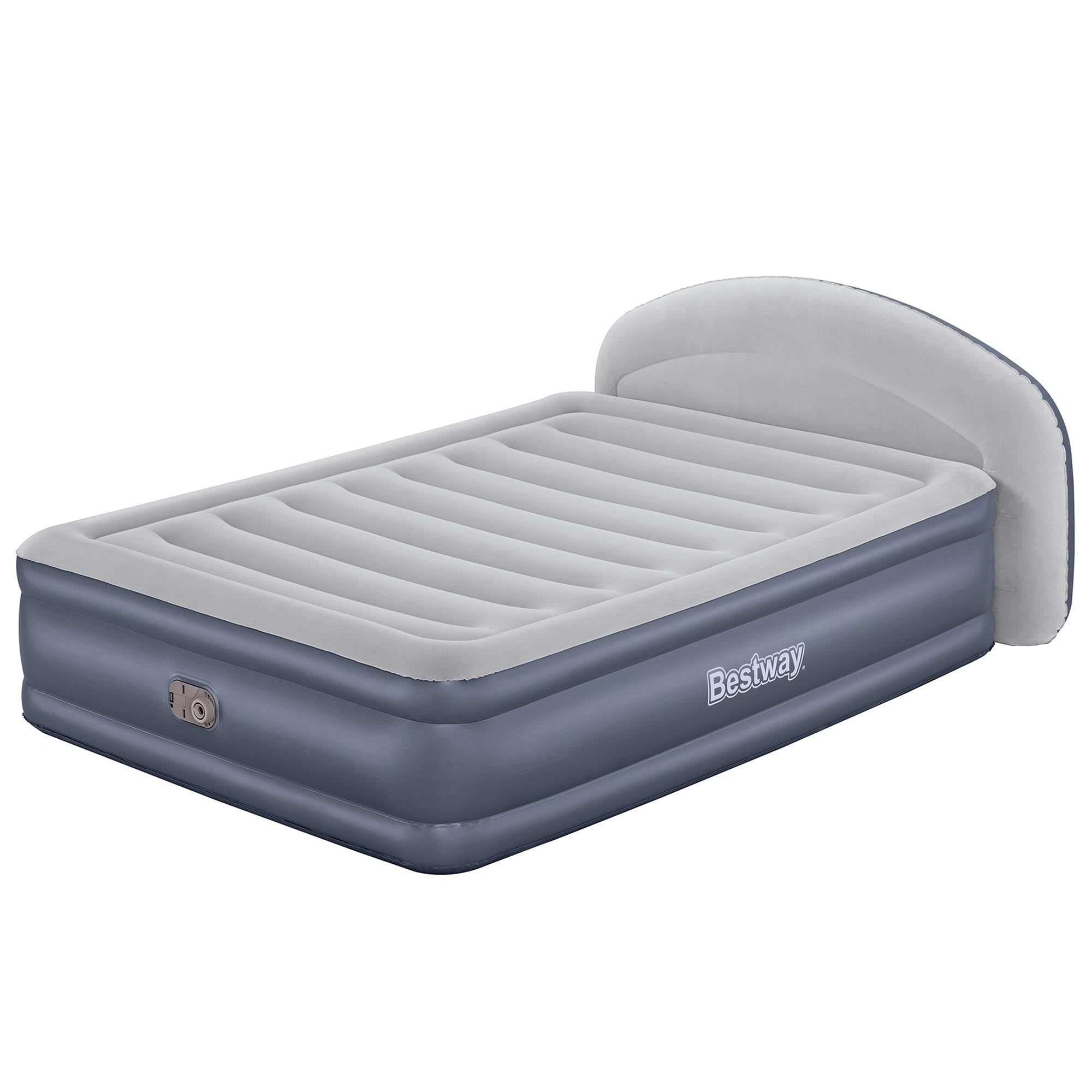 Bestway Tritech LoungeLux Headboard Queen Air Mattress w Built-in AC Pump (Used) - VMInnovations