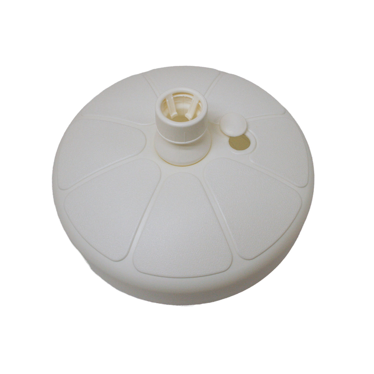 Good Ideas Outdoor Umbrella Stand Patio Base for 1 and 1.5" Poles, White (Used)