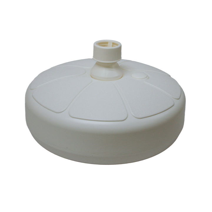Good Ideas Outdoor Umbrella Stand Patio Base for 1 and 1.5 Inch Poles, White - VMInnovations