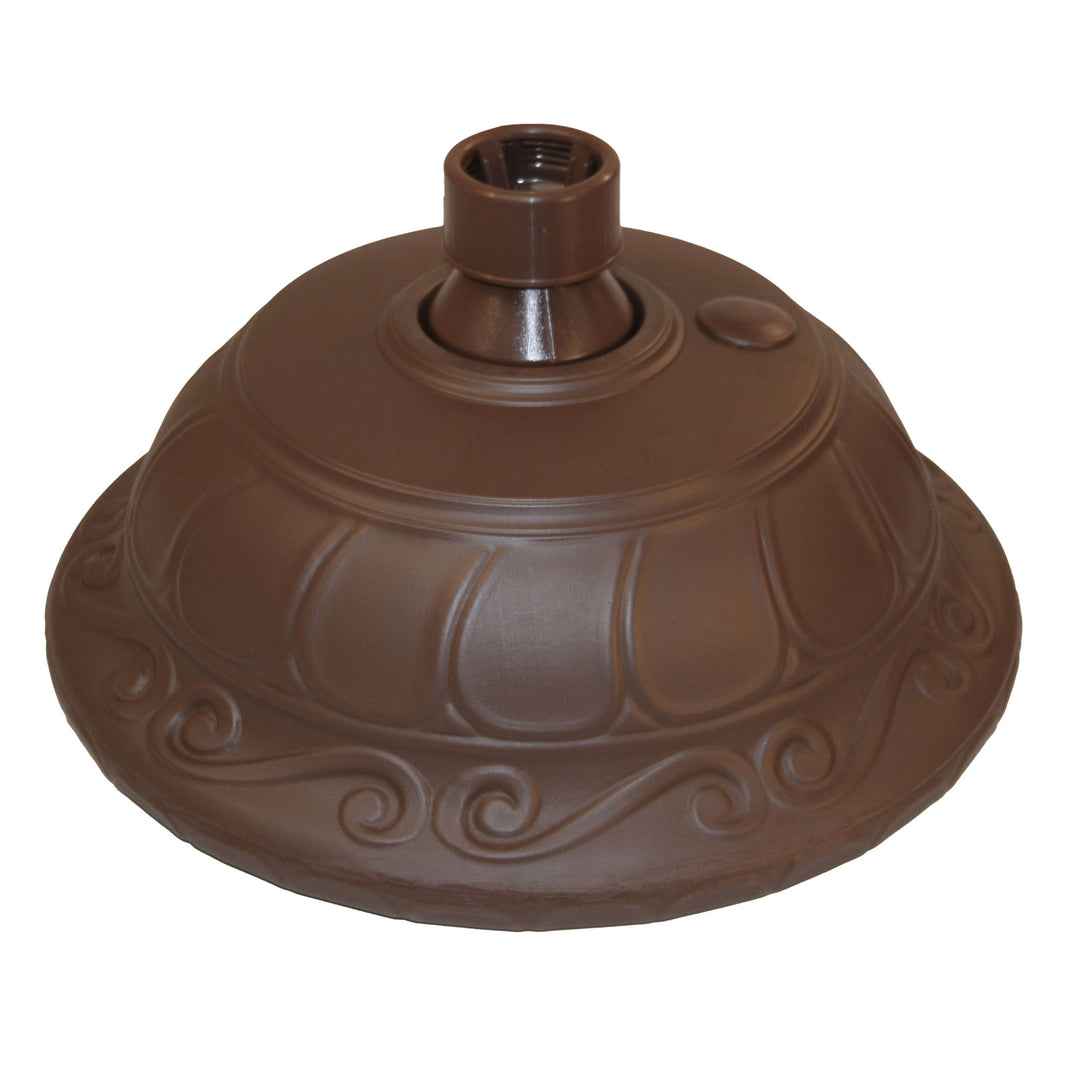 Good Ideas Outdoor Umbrella Stand Patio Base for 1” and 1.5” Poles, Cappuccino - VMInnovations