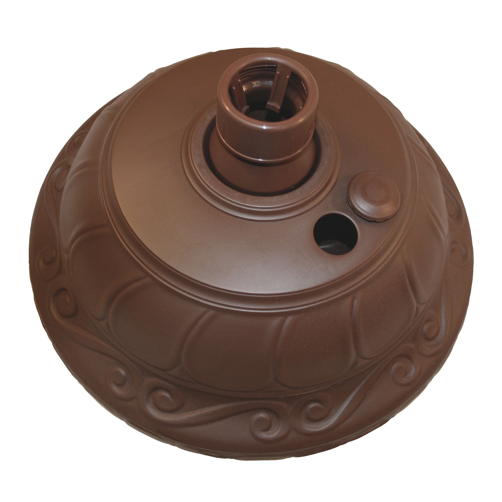 Good Ideas Outdoor Umbrella Stand Patio Base for 1” and 1.5” Poles, Cappuccino - VMInnovations