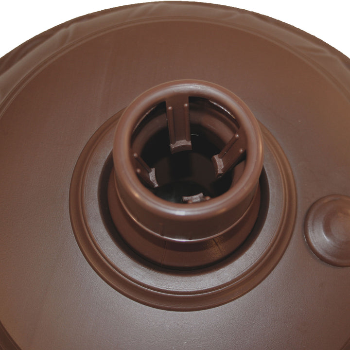 Good Ideas Outdoor Umbrella Stand Patio Base for 1” and 1.5” Poles, Cappuccino - VMInnovations