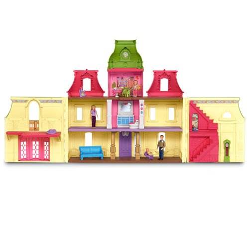 Fisher Price Loving Family Dream Mega Set Dollhouse w/ Dolls & Furniture