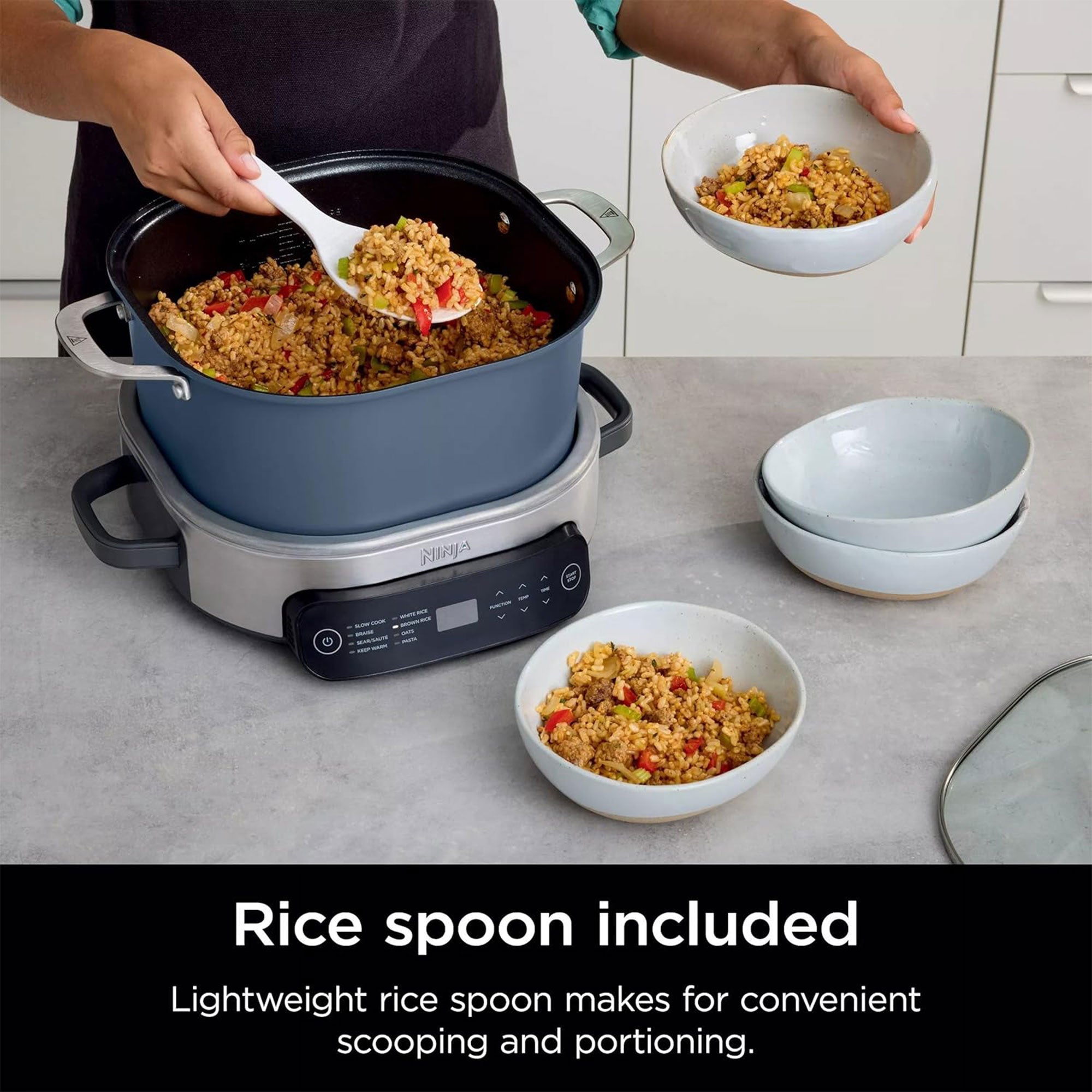 Ninja 8 In 1 Foodi Everyday Cooker Pro, Stone Purple, (Used) - VMInnovations