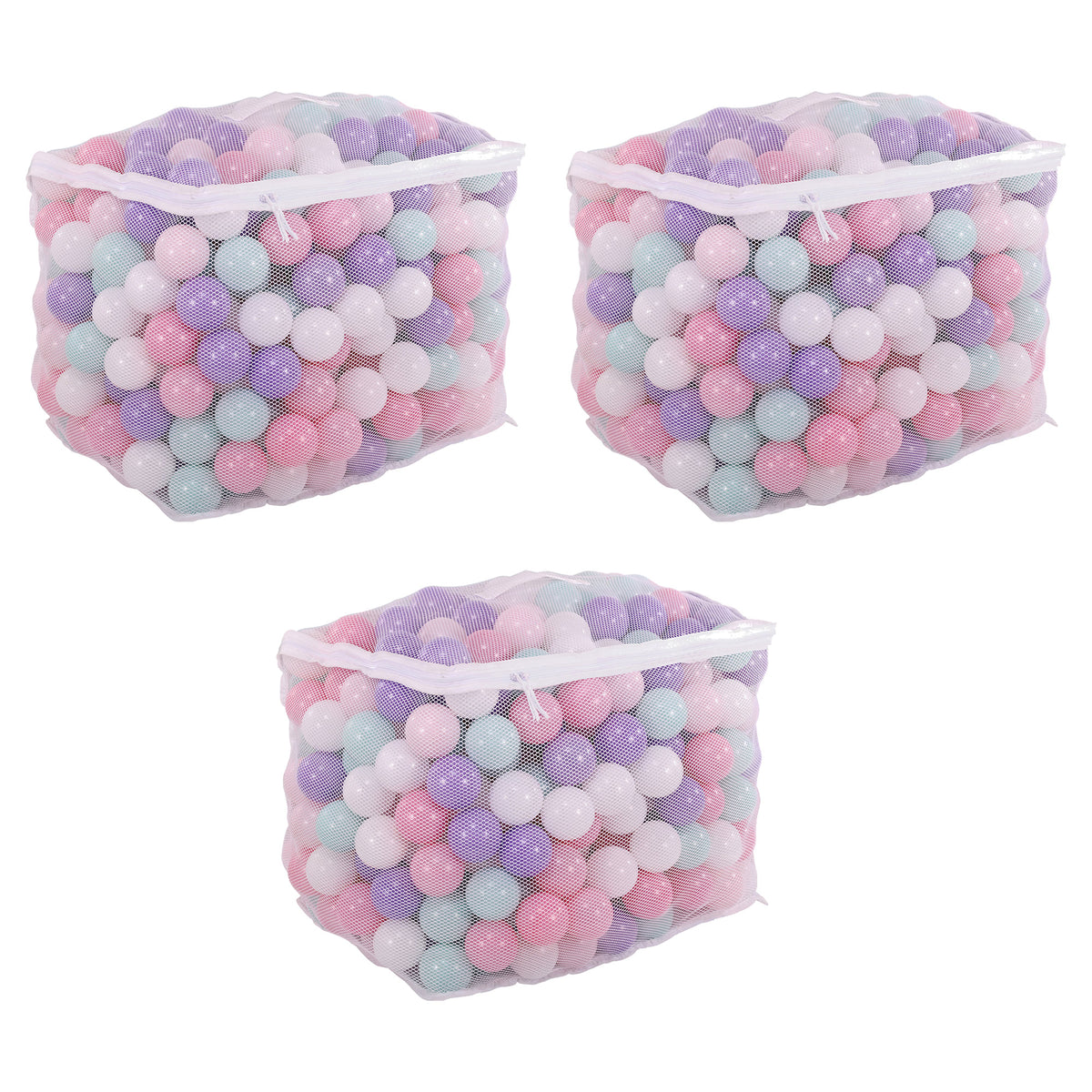 BalanceFrom Fitness 2.3" Crush Proof Play Pit Balls with Bag, 400 Count, 3 Pack