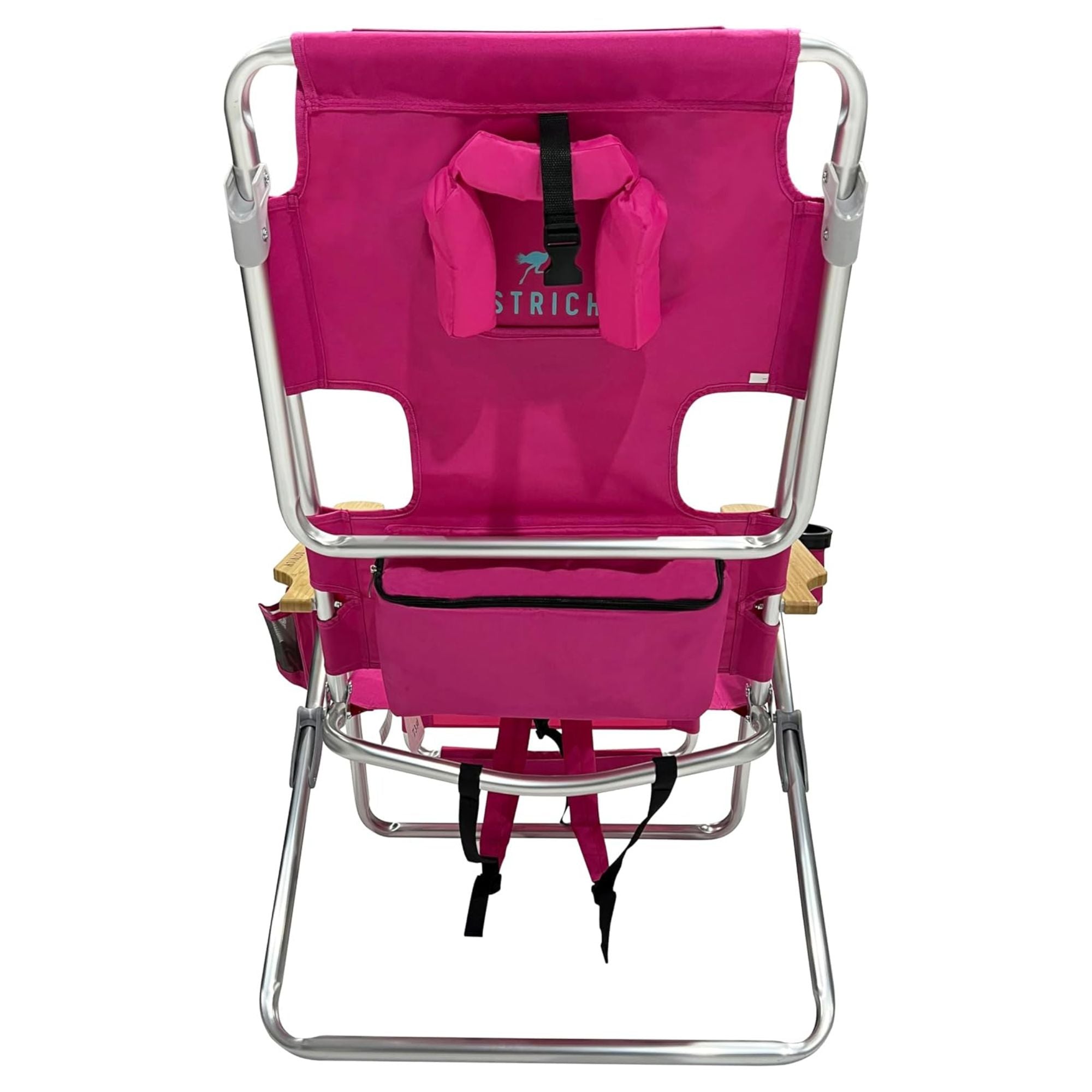 Ostrich 3 In 1 Portable Chair Cooler Bag & Reclining Lounger, Pink (Used) - VMInnovations