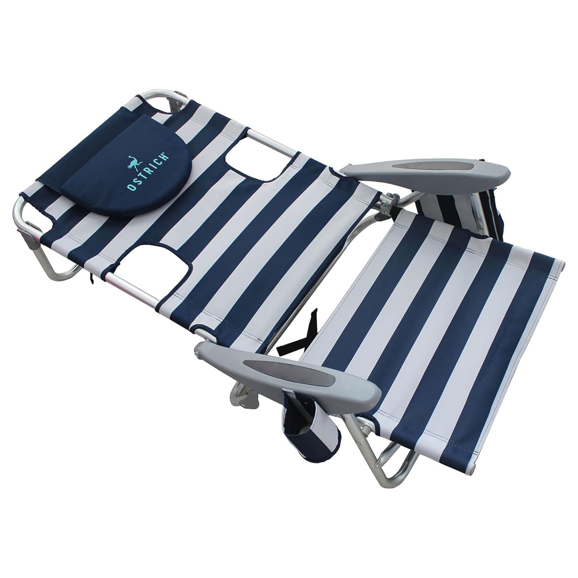 Ostrich The Deluxe Backpacker Portable Beach Chair with Cooler Bag, (Used) - VMInnovations