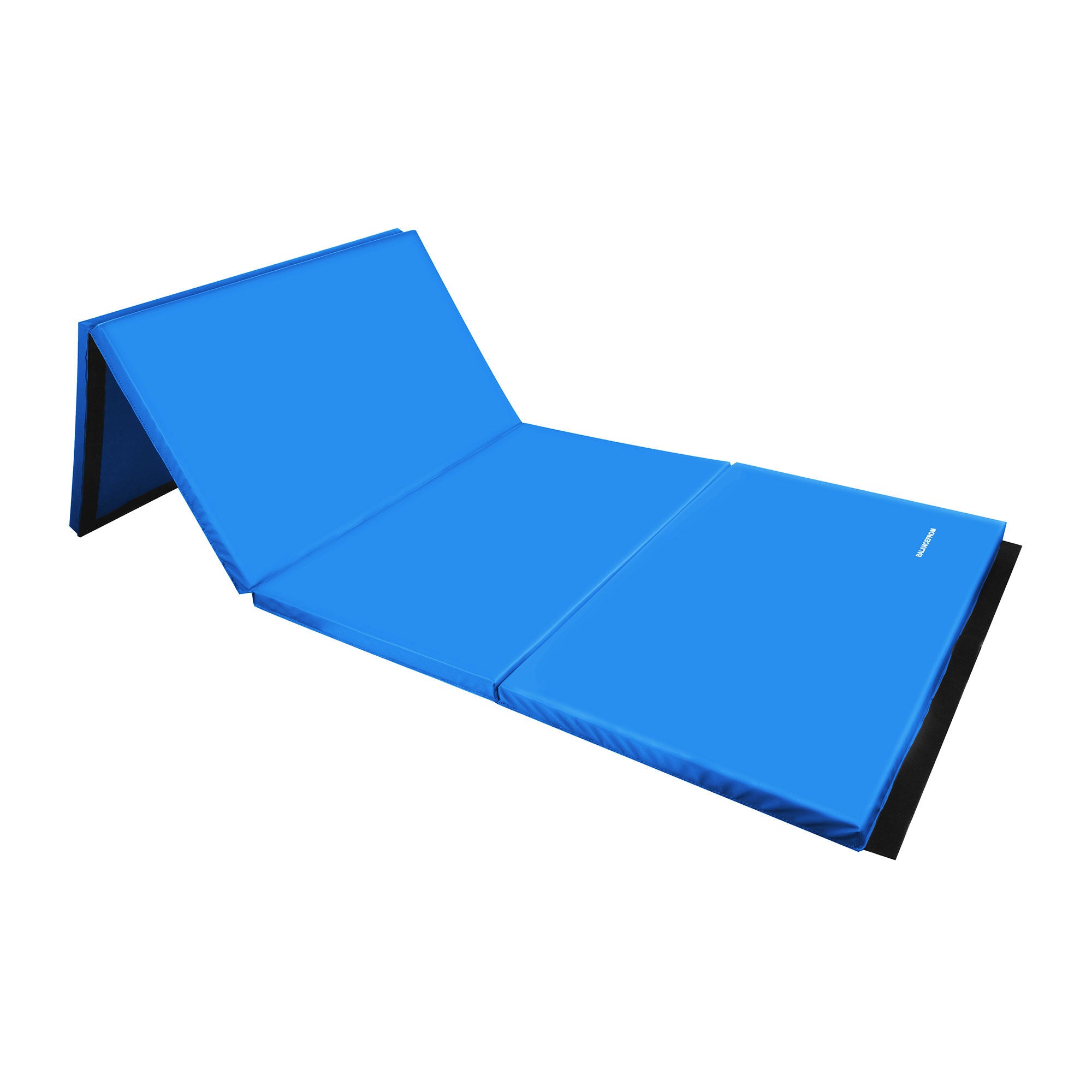 BalanceFrom Fitness All Purpose Mat with 8 Ft Balance Beam Gymnastic Set, Blue - VMInnovations
