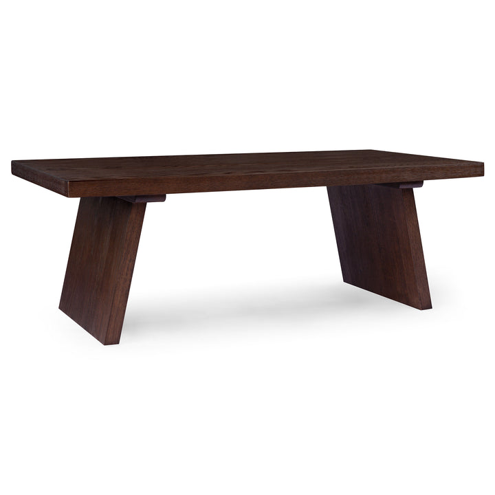 MARCELLA CONTEMPORARY WOODEN COFFEE TABLE IN AGED BROWN - VMInnovations