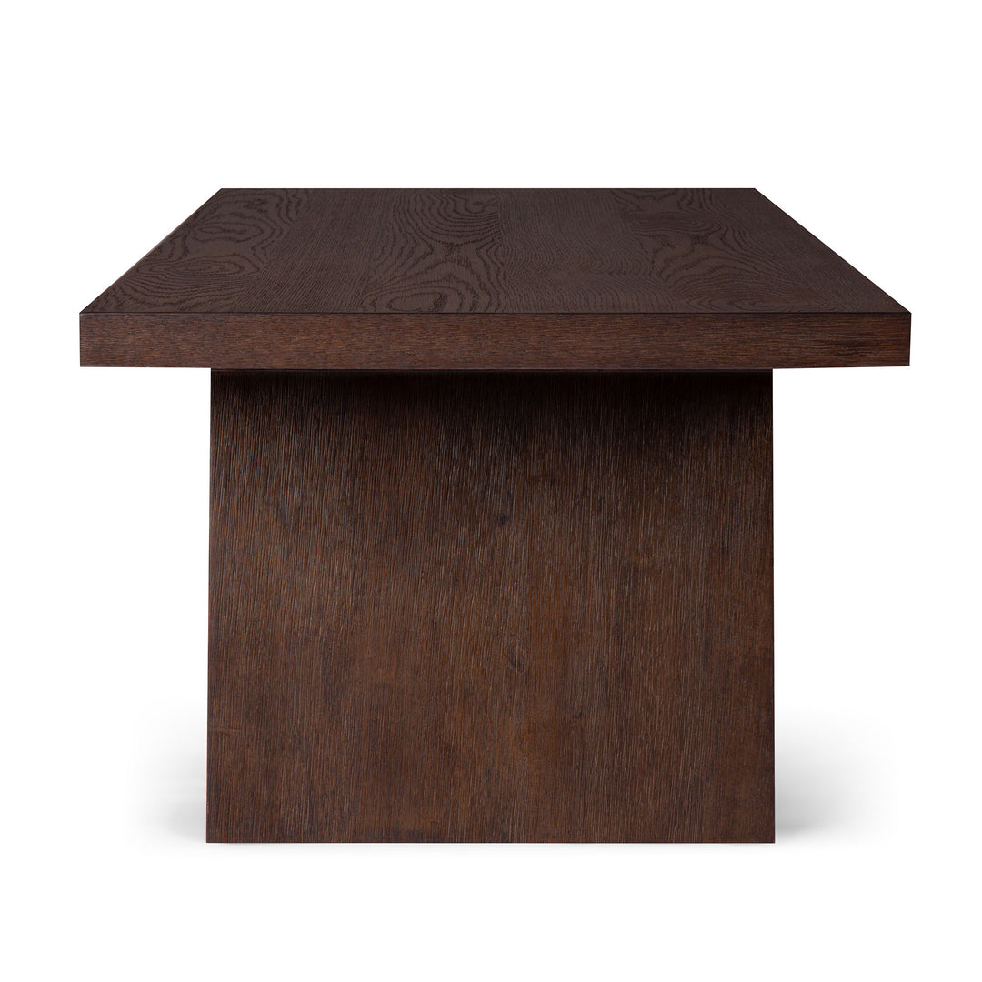 MARCELLA CONTEMPORARY WOODEN COFFEE TABLE IN AGED BROWN - VMInnovations