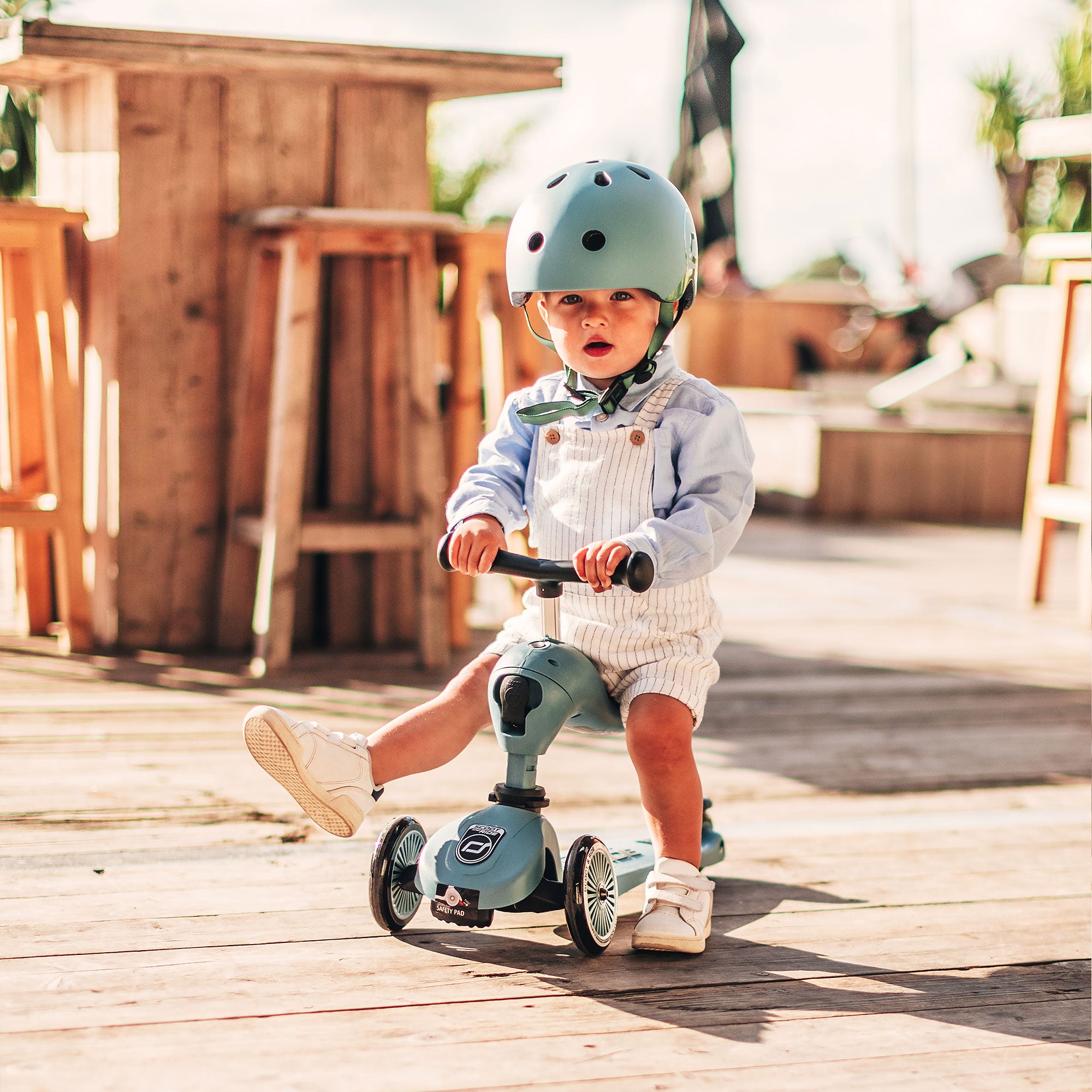 Scoot & Ride 2-in-1 Ride-On & Stand Kids Scooter, Ages 1-5, Steel (Used)