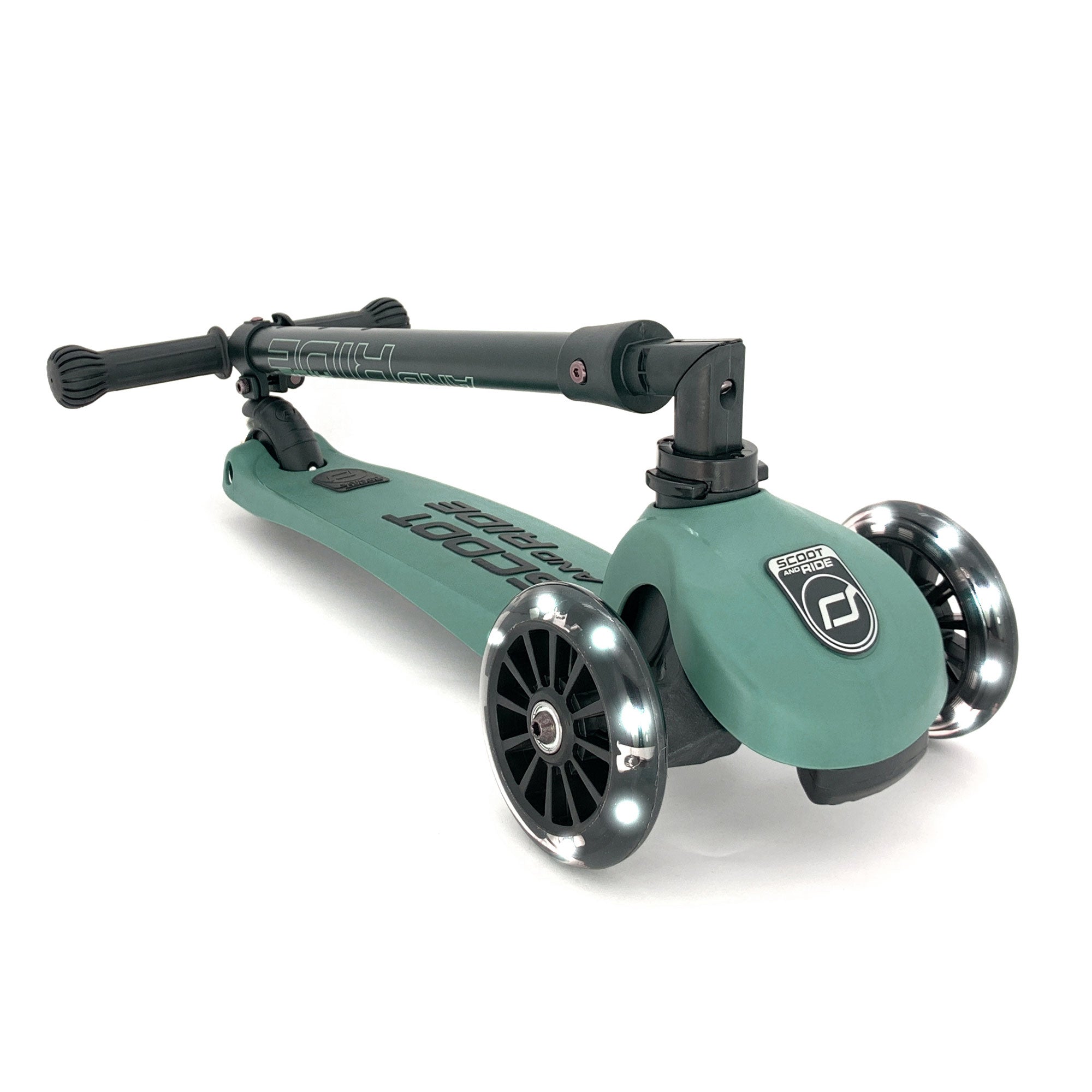 Scoot & Ride Stand-up Push Scooter for Children Ages 3-6, Highwaykick 3, Forest - VMInnovations