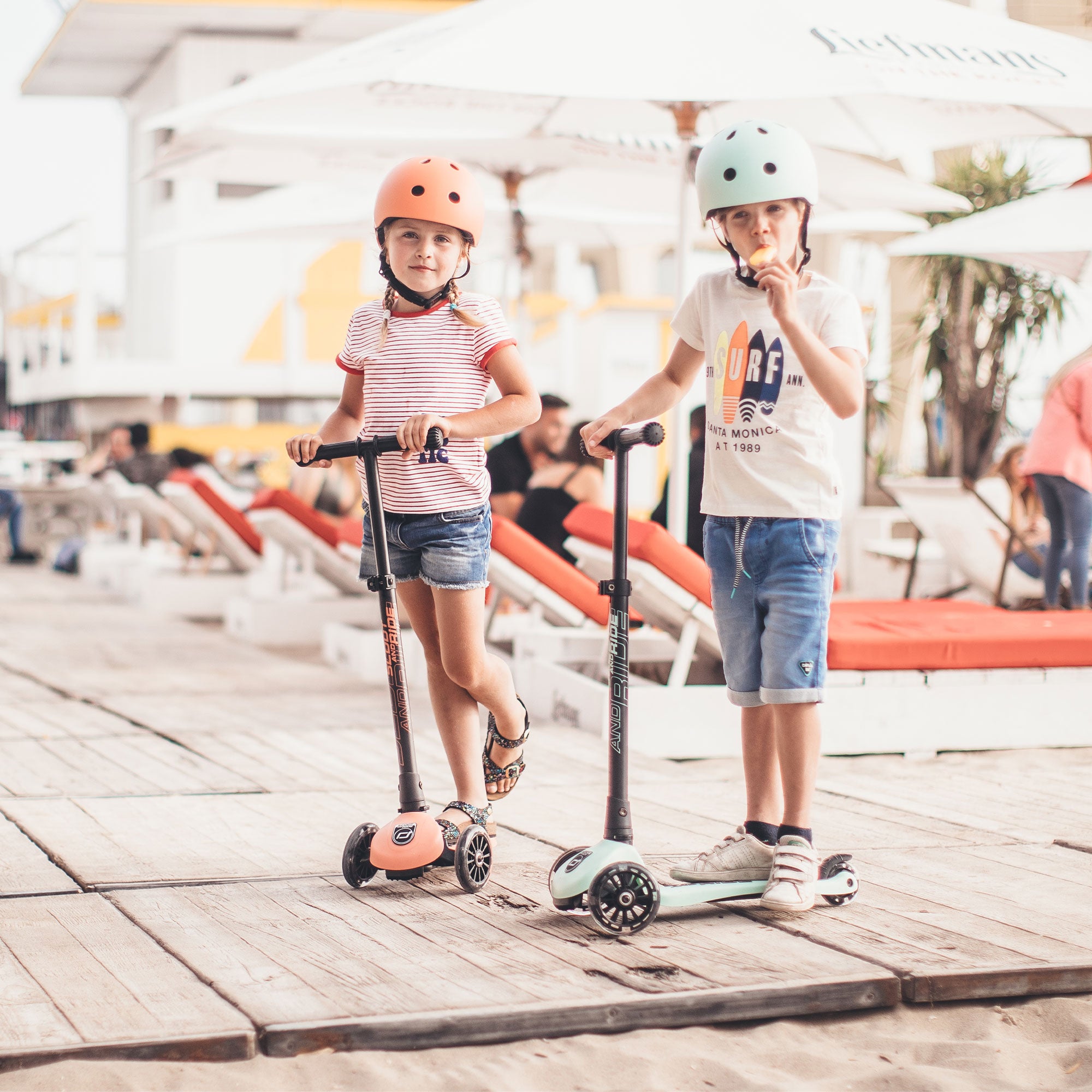 Scoot & Ride Push Scooter for Children Ages 3-6, Highwaykick 3, Kiwi (Open Box) - VMInnovations