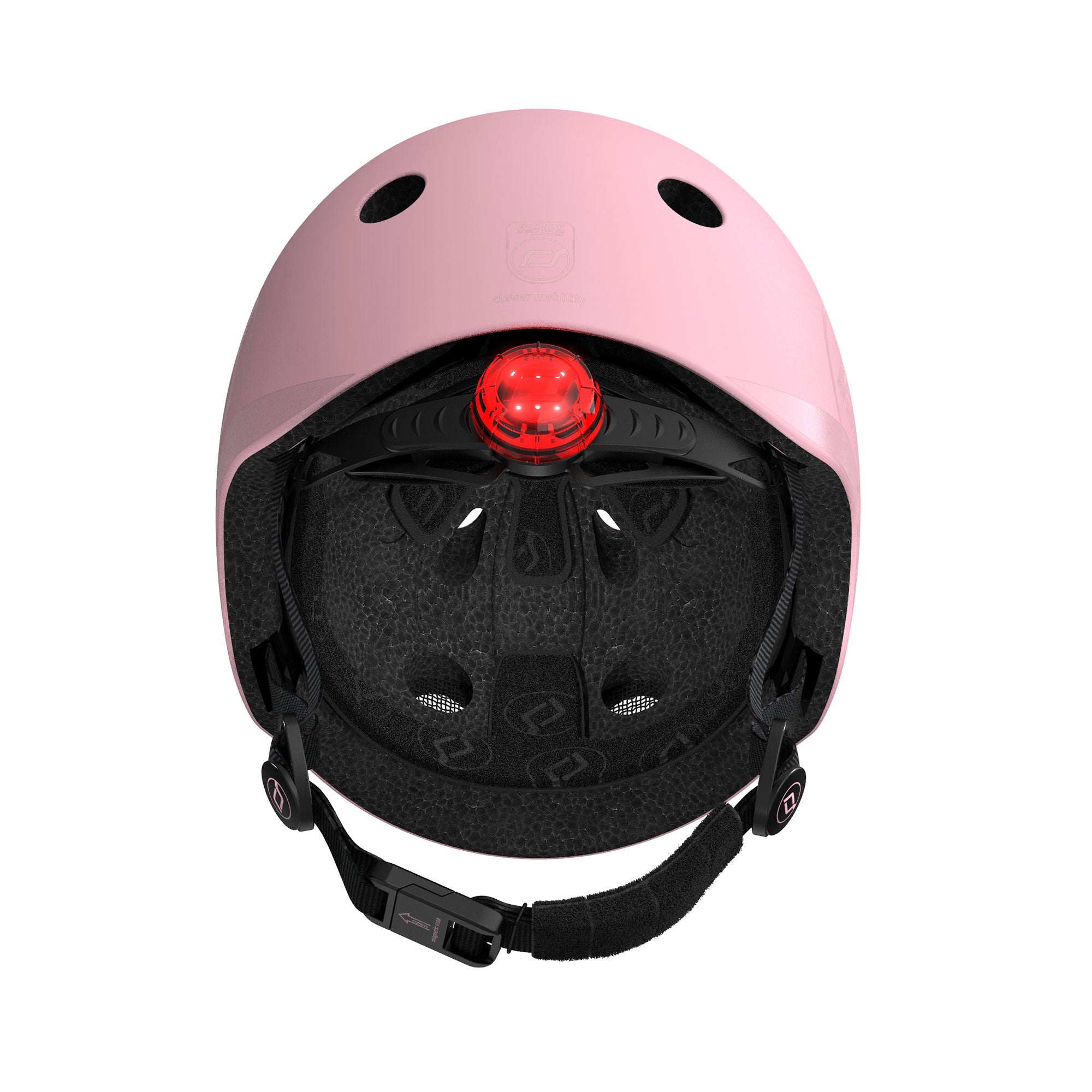 Scoot & Ride Toddler Kids Bike & Scooter Helmet w/LED Light, S-M, Rose(Open Box) - VMInnovations