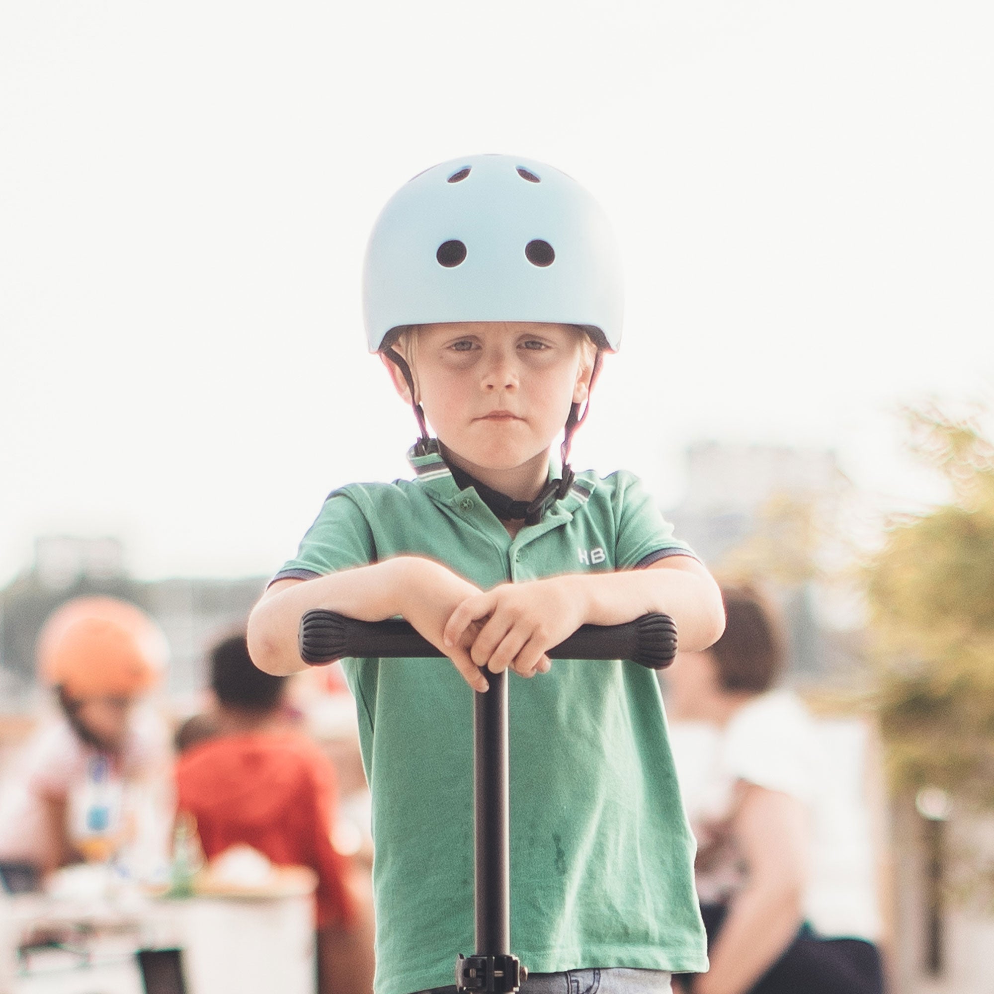 Scoot & Ride Toddler Kids Bike and Scooter Helmet with LED Light, S-M, Blueberry - VMInnovations