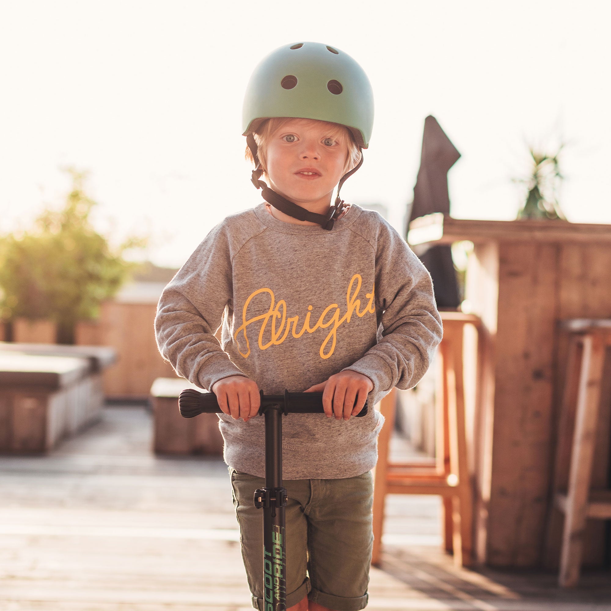 Scoot & Ride Toddler Kids Bike and Scooter Helmet with LED Light, S-M, Forest - VMInnovations